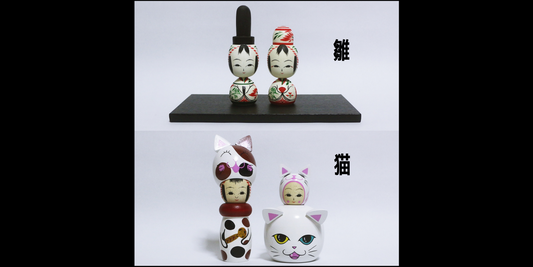 お雛様 & 猫