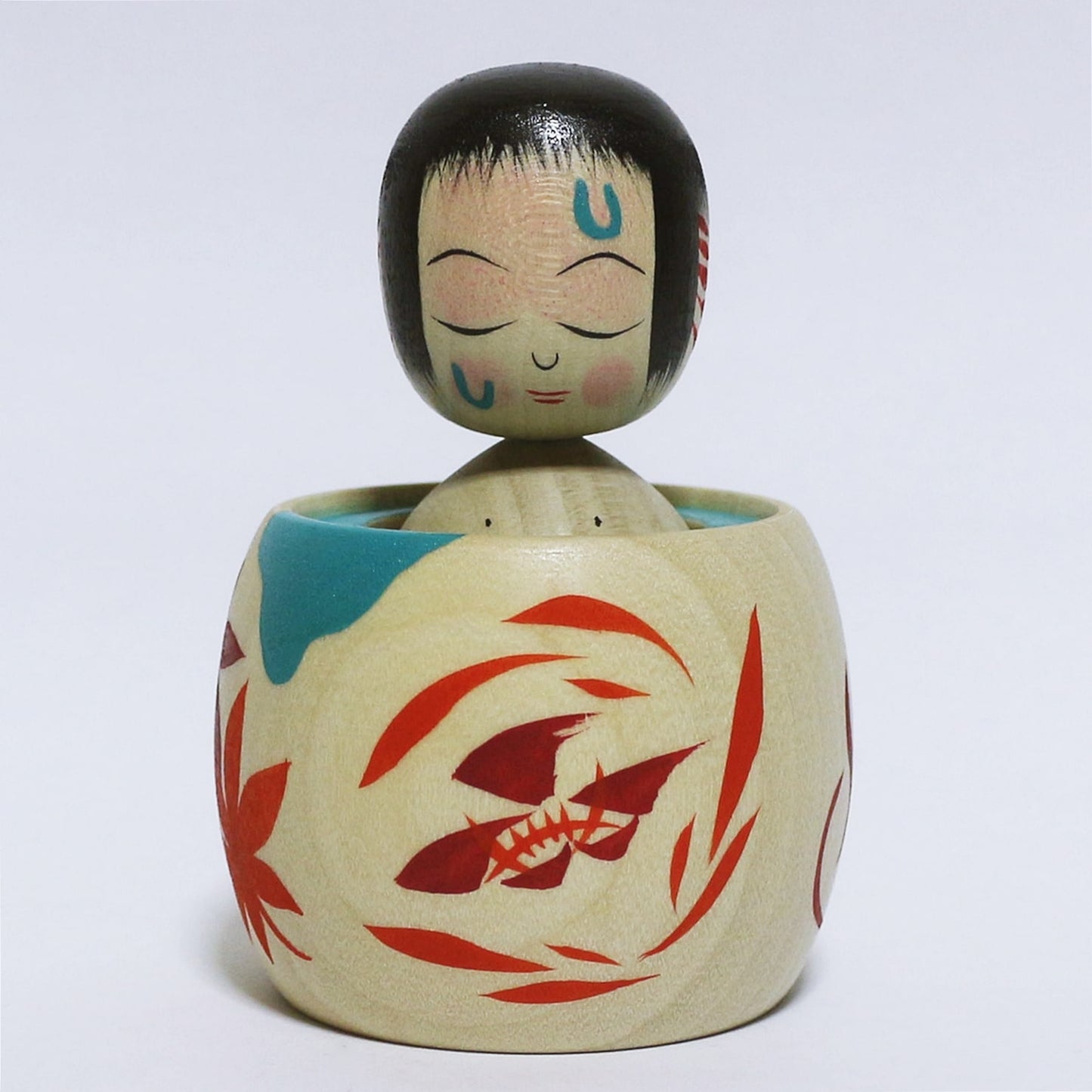Mixed tree species Hat Kokeshi *1