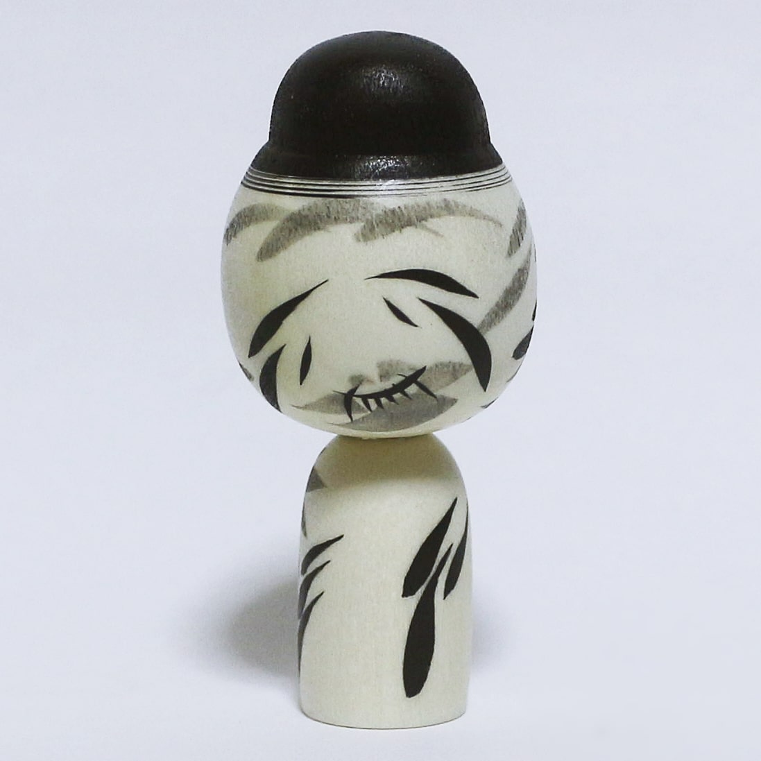 本人型 墨 髷こけし Noboru Wagatsuma Type SUMI Bun Hair KOKESHI ※247