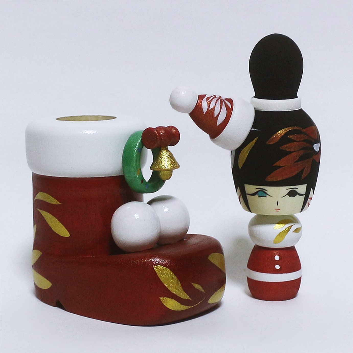 クリスマスブーツ こけし Christmas Boots KOKESHI ※261