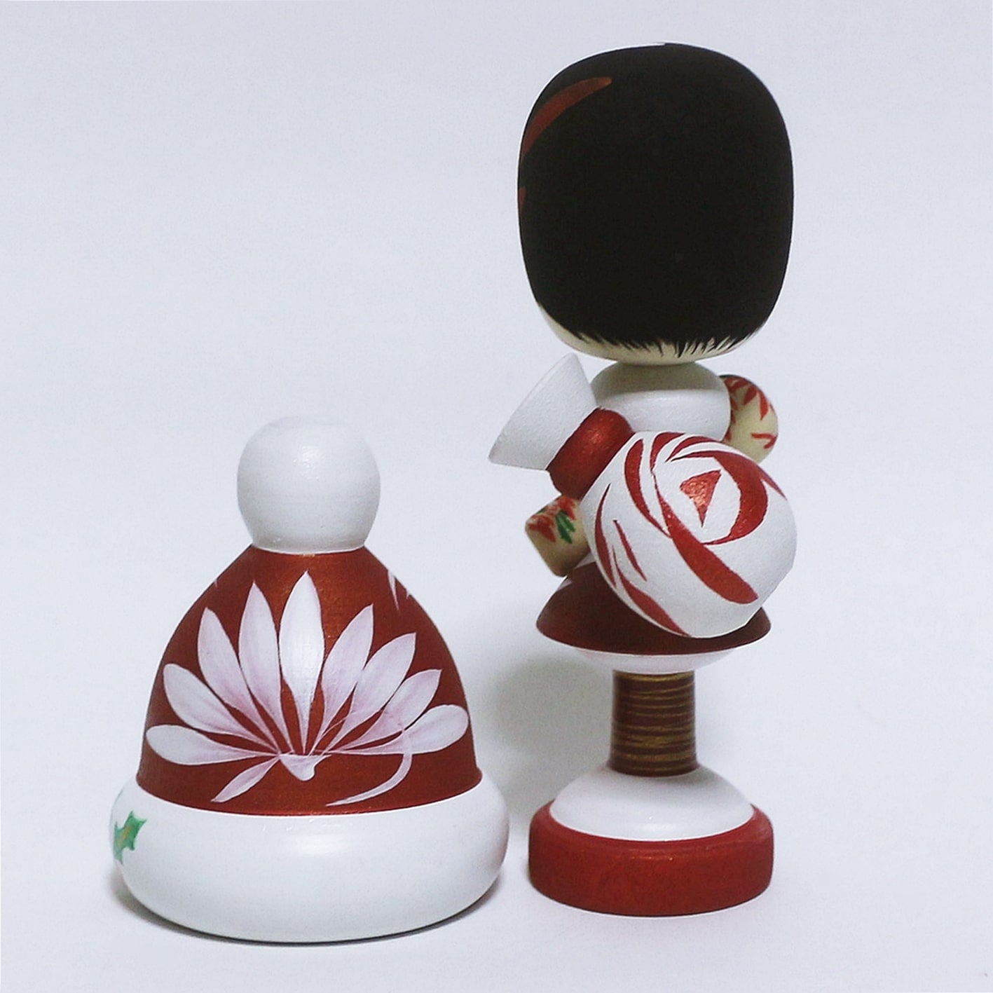 クリスマス サンタガール こけし Christmas Santa Girl KOKESHI ※262
