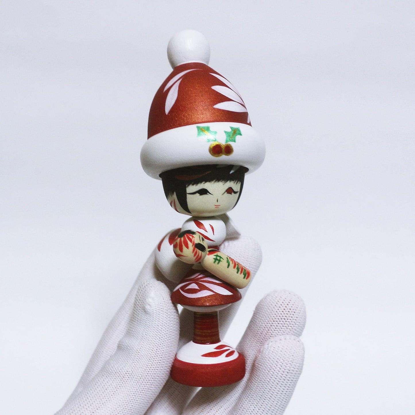 クリスマス サンタガール こけし Christmas Santa Girl KOKESHI ※262