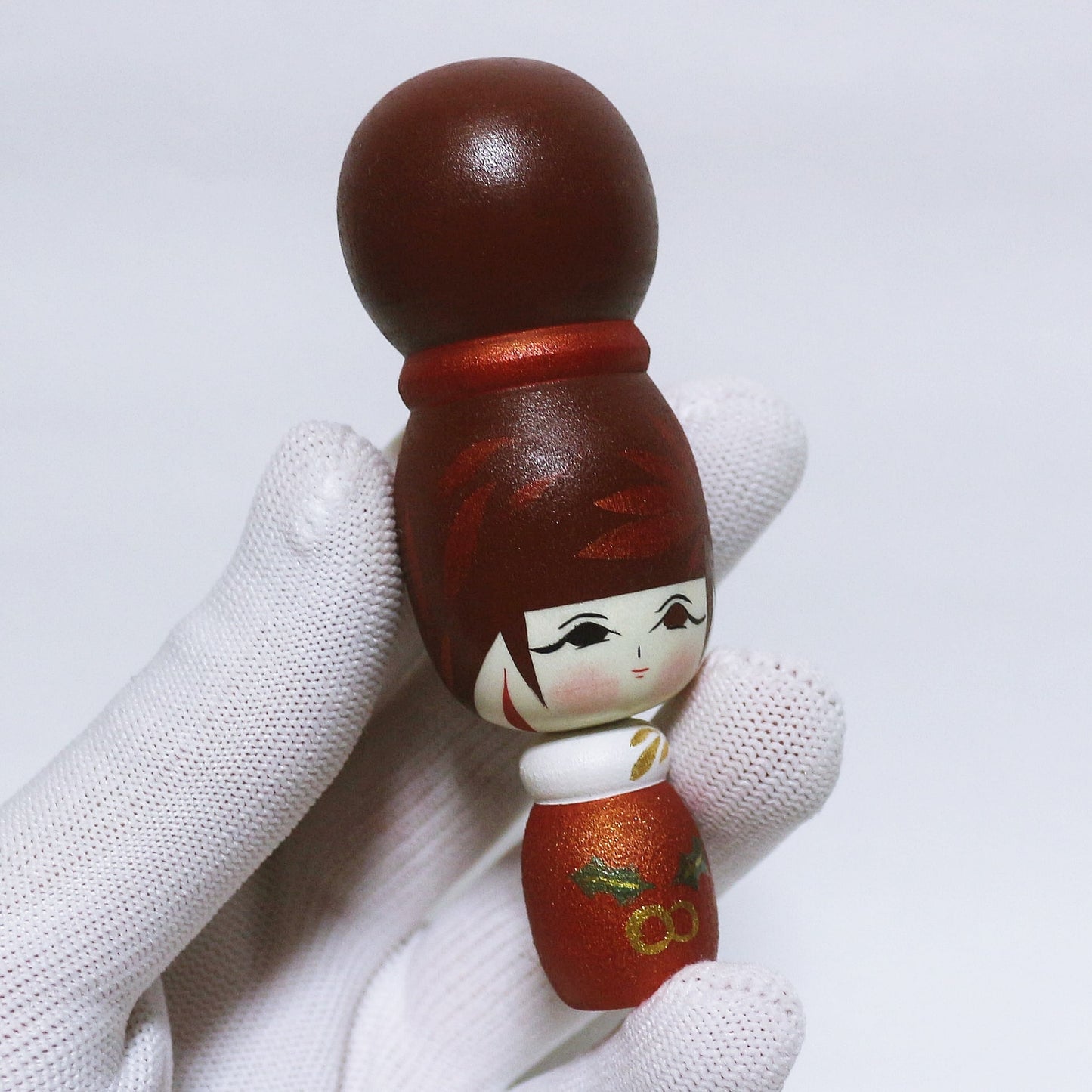 クリスマス おだんごヘア こけし Christmas Bun Hair KOKESHI ※263