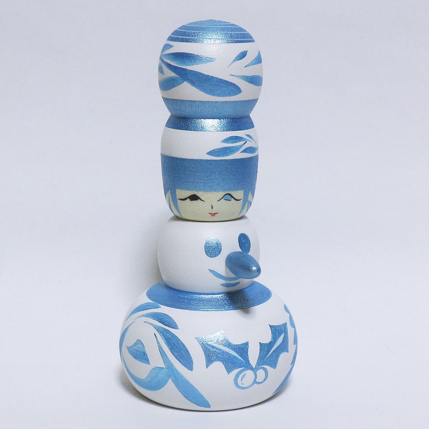 クリスマス 雪だるま こけし Christmas Snowman KOKESHI ※264