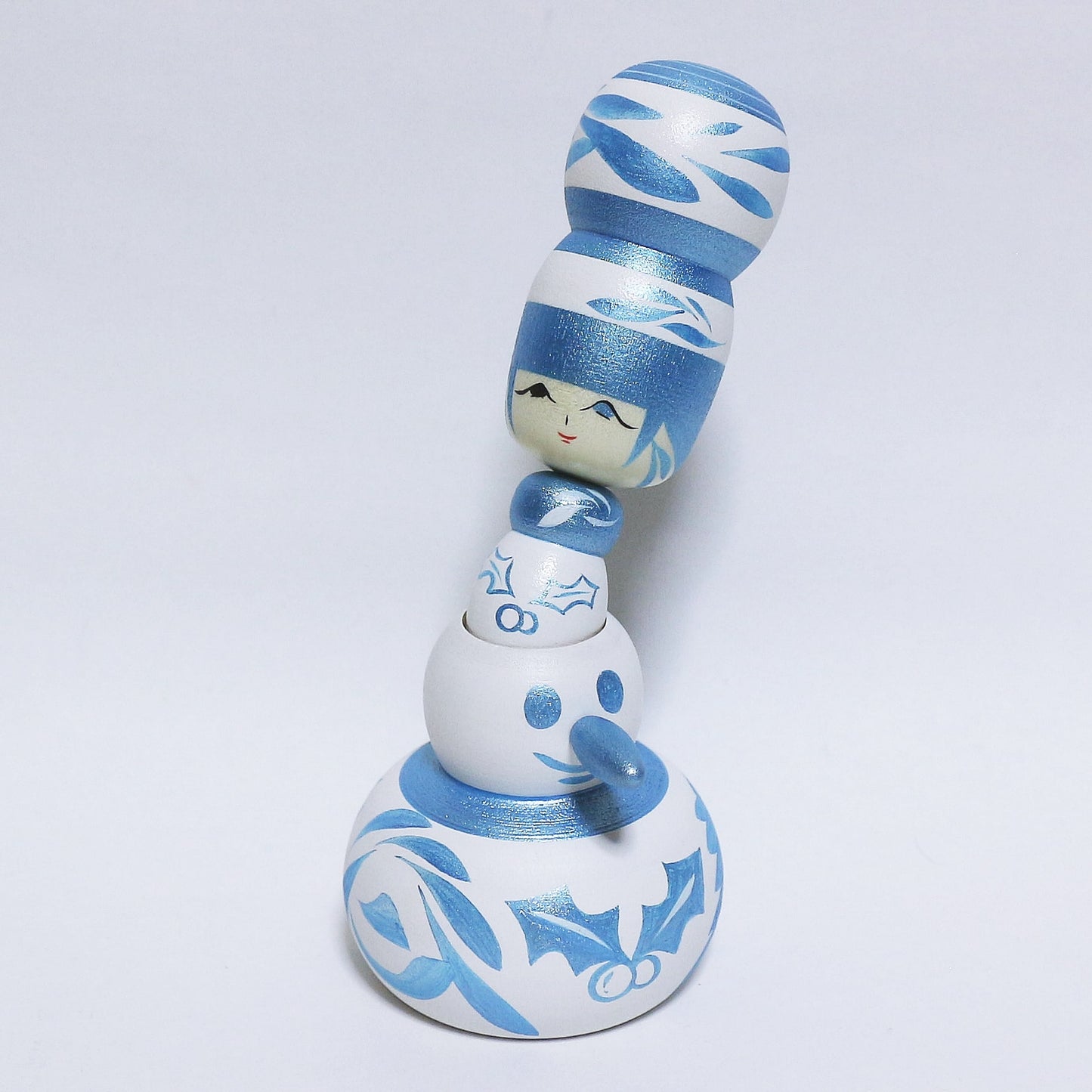 クリスマス 雪だるま こけし Christmas Snowman KOKESHI ※264