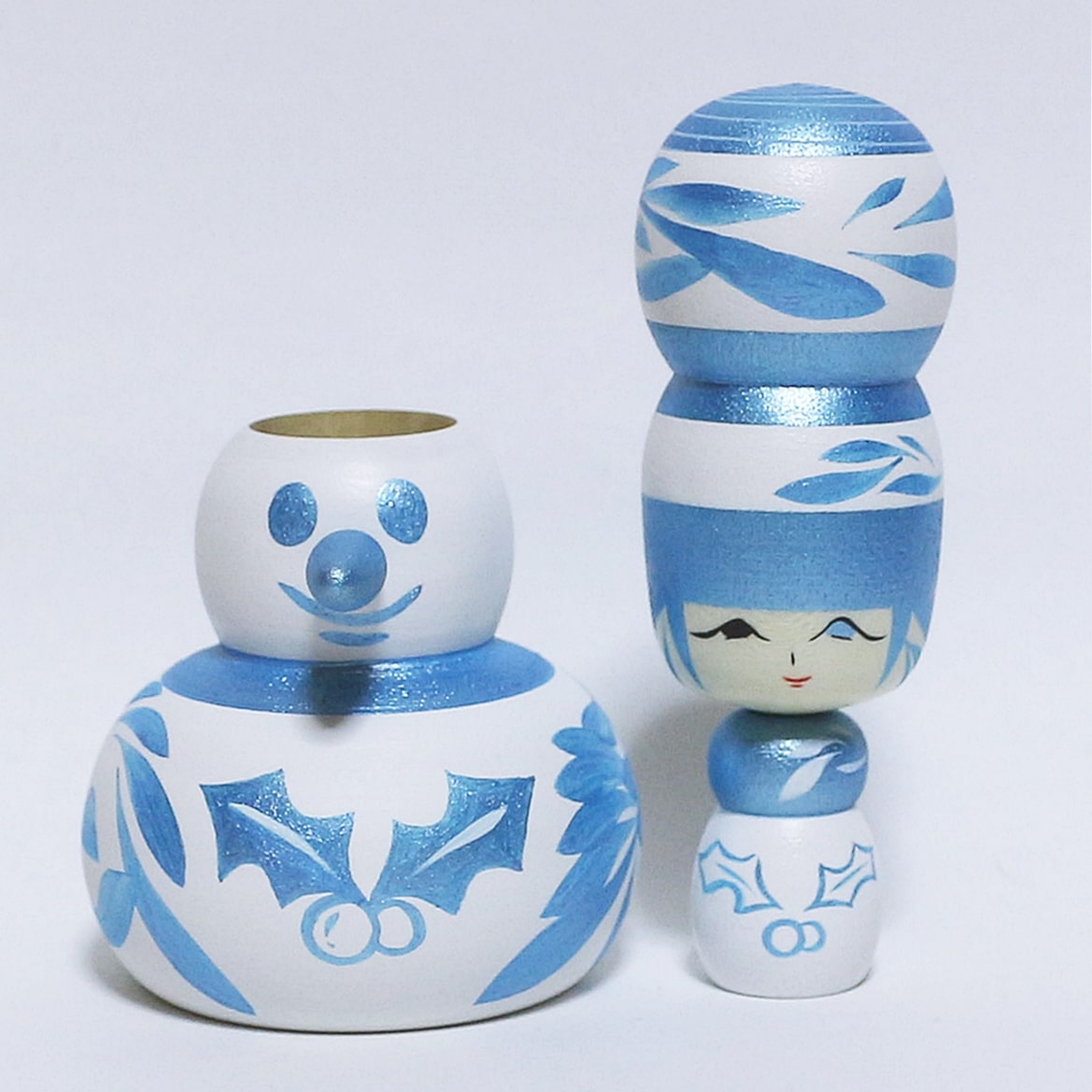 クリスマス 雪だるま こけし Christmas Snowman KOKESHI ※264