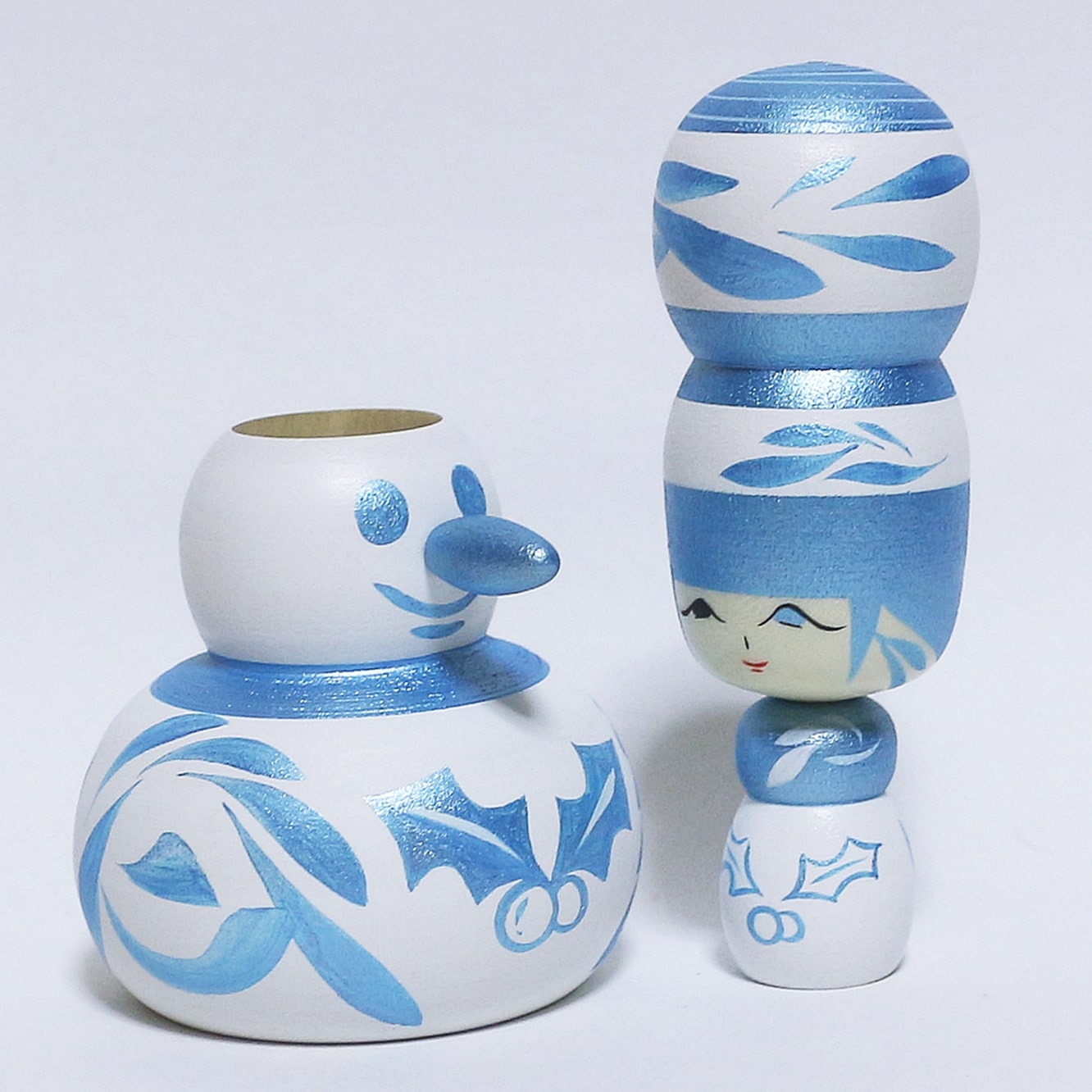 クリスマス 雪だるま こけし Christmas Snowman KOKESHI ※264