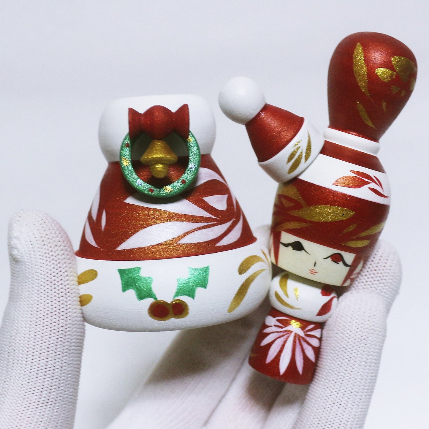 クリスマス サンタの帽子 こけし Christmas Santa Hat KOKESHI ※265