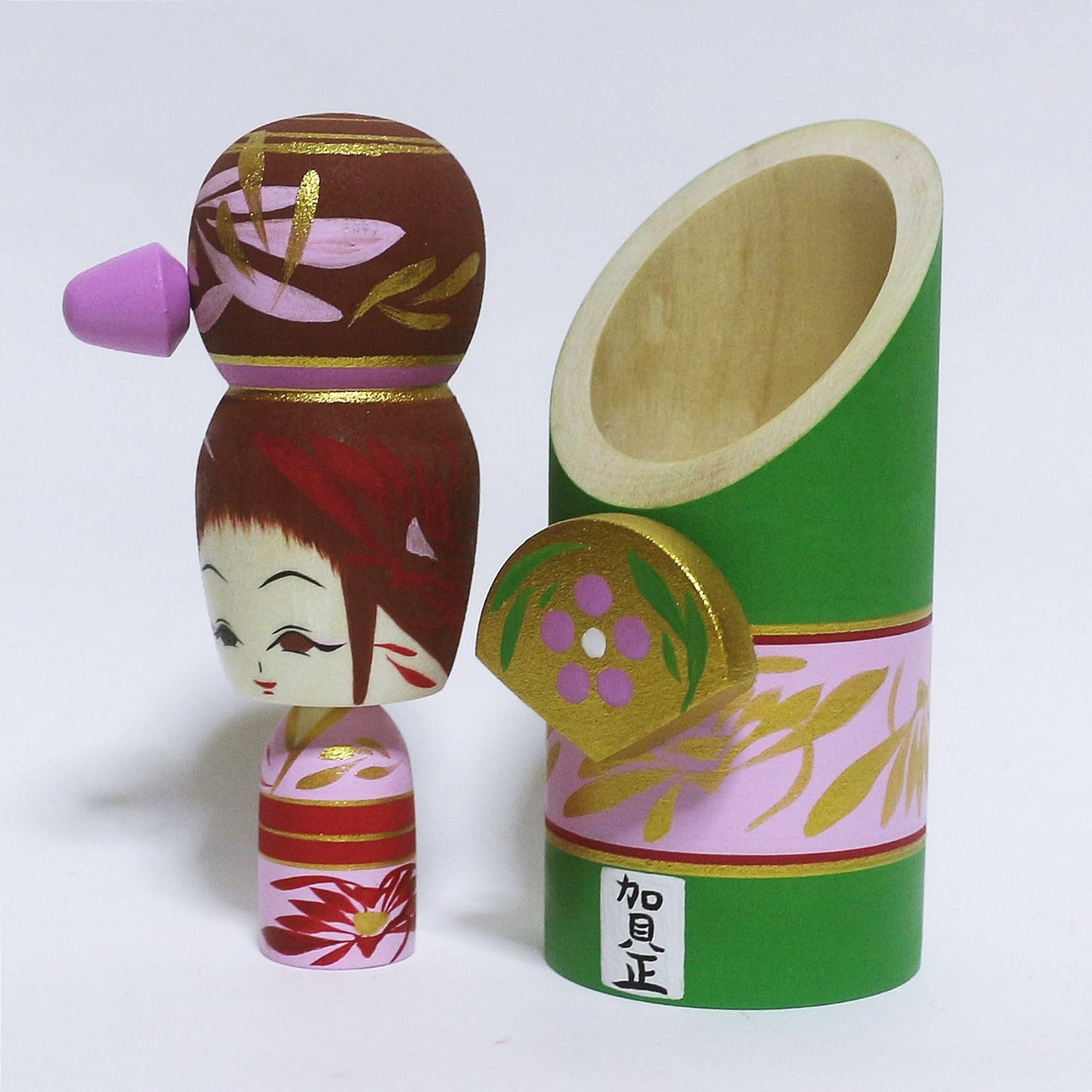 お正月 門松 こけし New Year OSYOGATSU KADOMATSU KOKESHI ※270