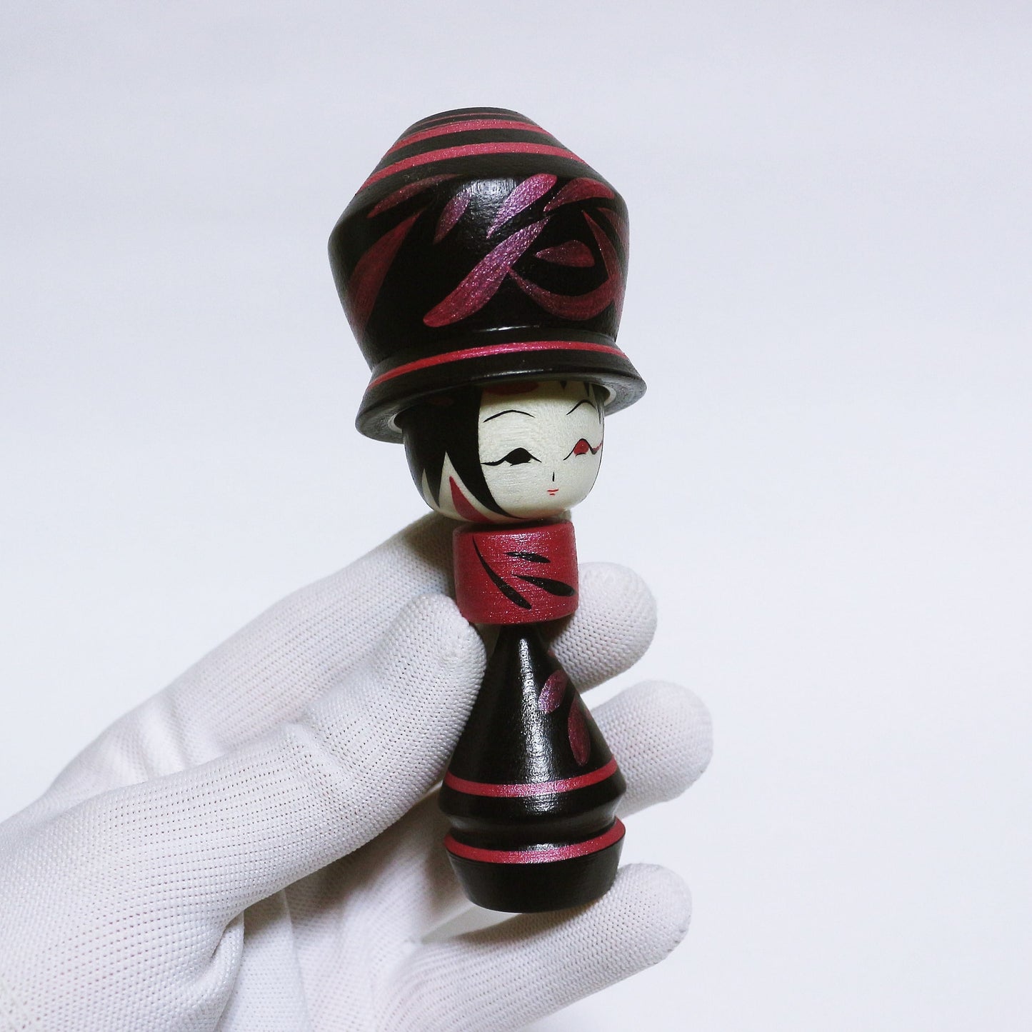 Pearl Color Red Purple Hat KOKESHI ※277