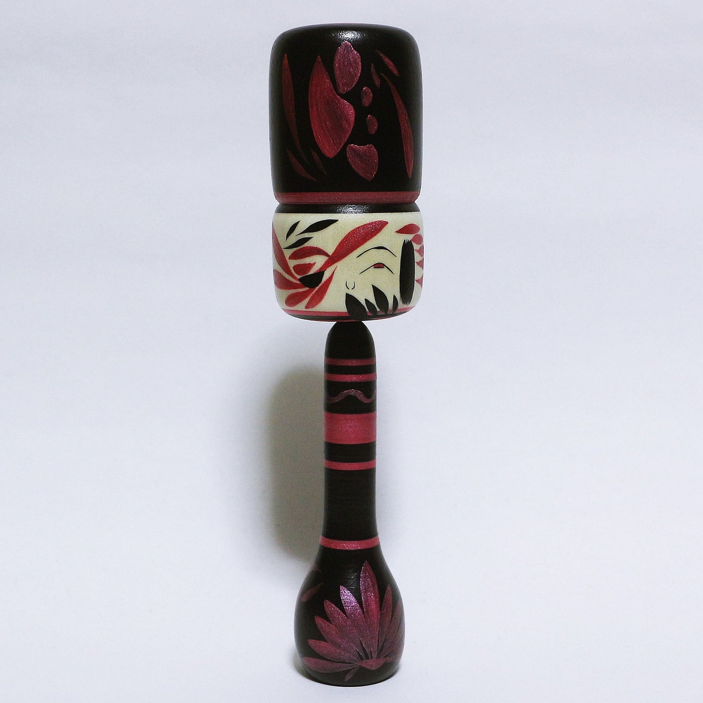 Pearl Color Red Purple Bun hair KOKESHI ※278