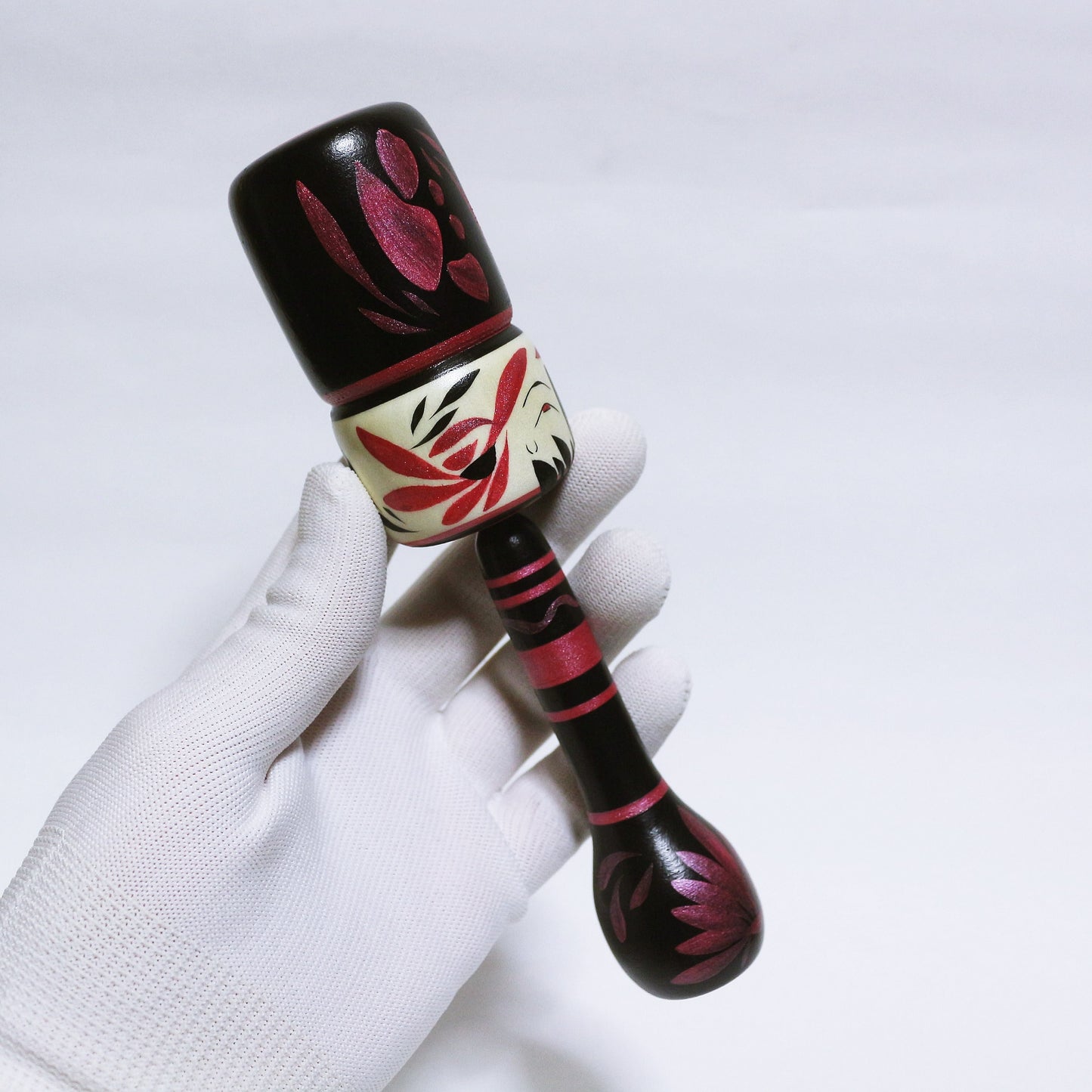 Pearl Color Red Purple Bun hair KOKESHI ※278