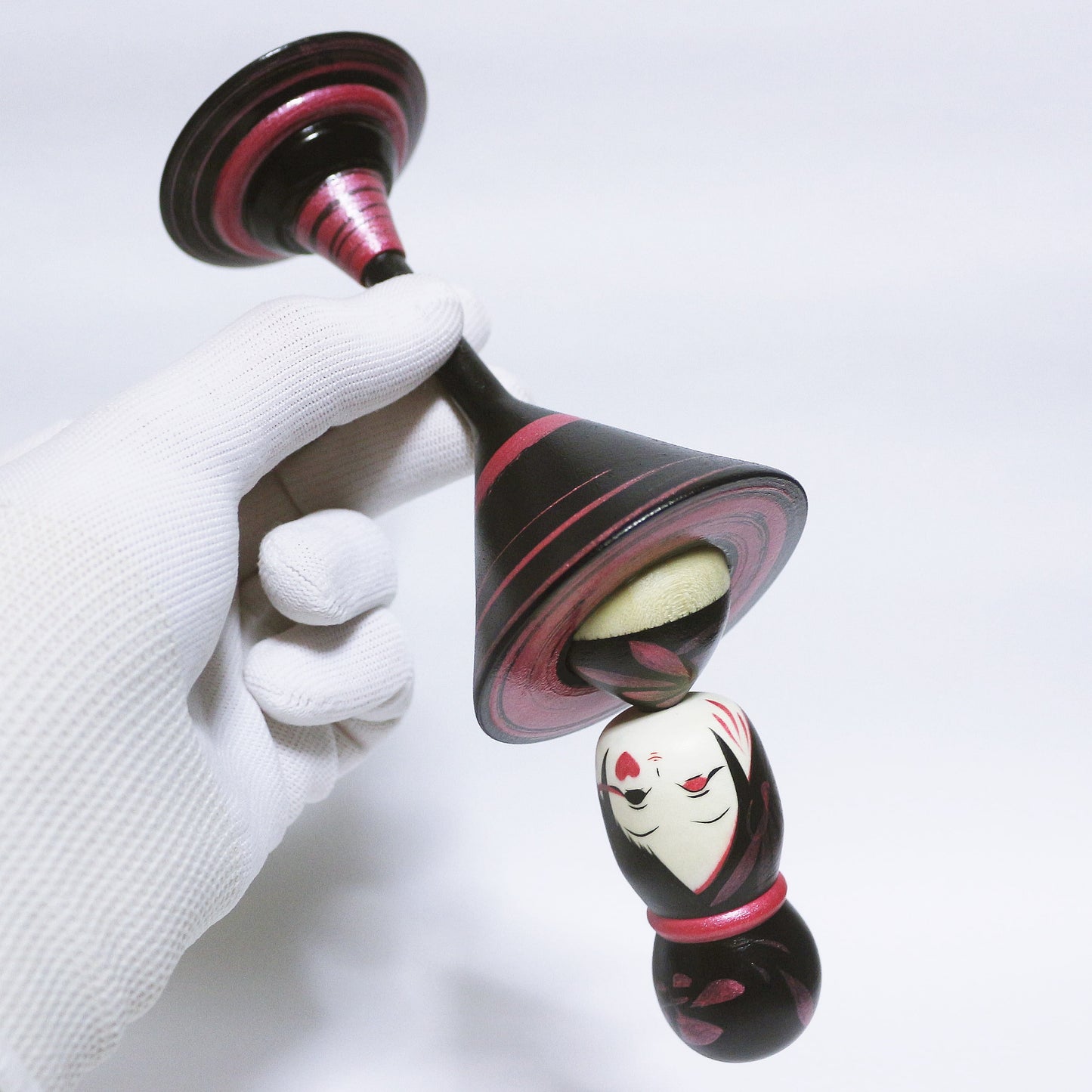 Pearl Color Red Purple Cocktail Glass KOKESHI ※289