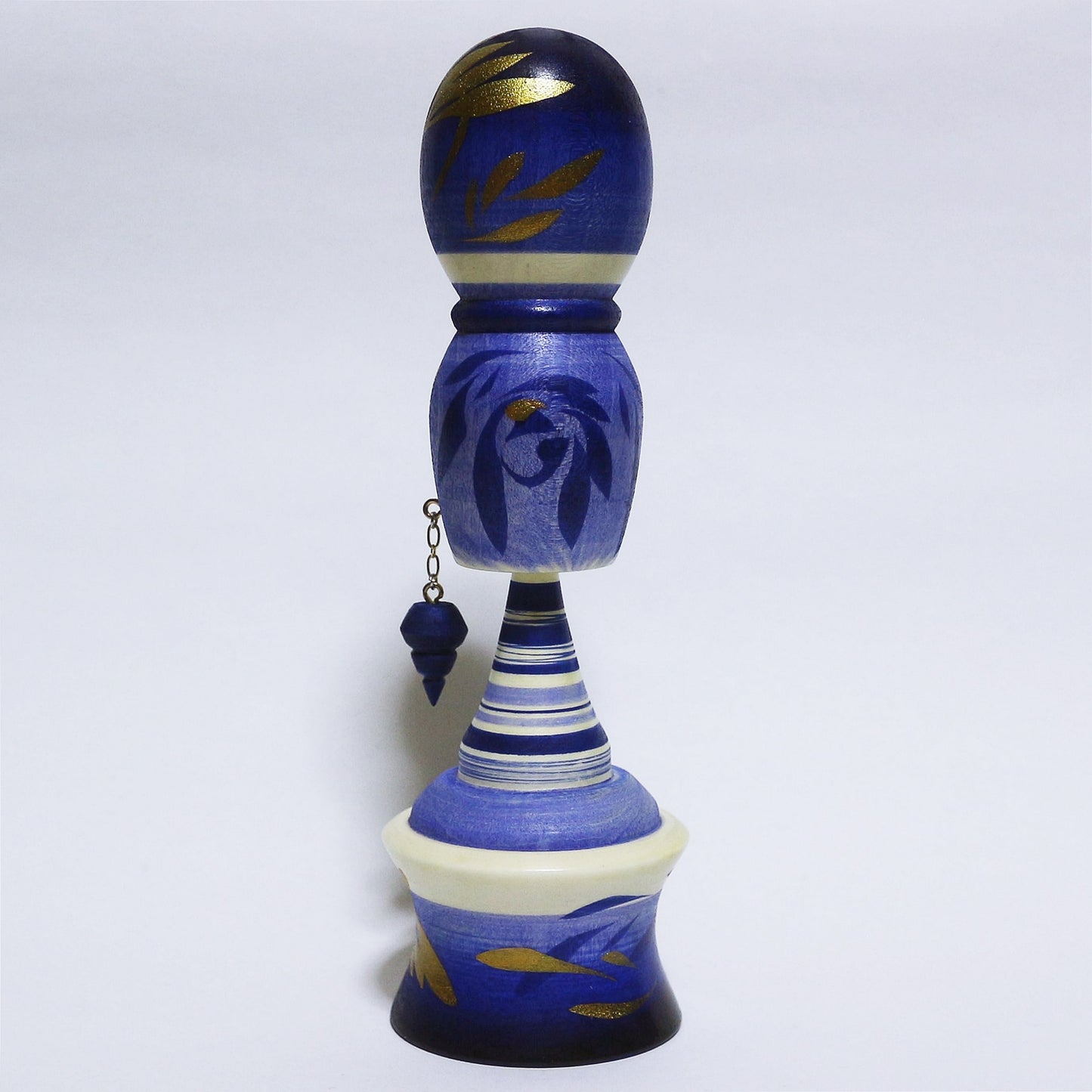 青紫 イヤリング おだんごヘア こけし Blue Purple Earrings Bun hair KOKESHI ※310