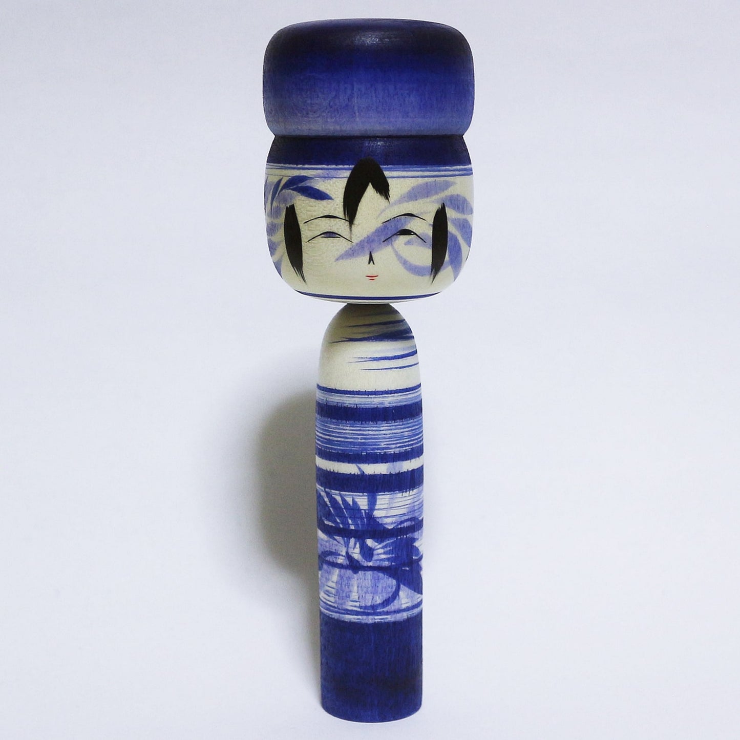青紫 髷 こけし Blue Purple Bun hair KOKESHI ※311