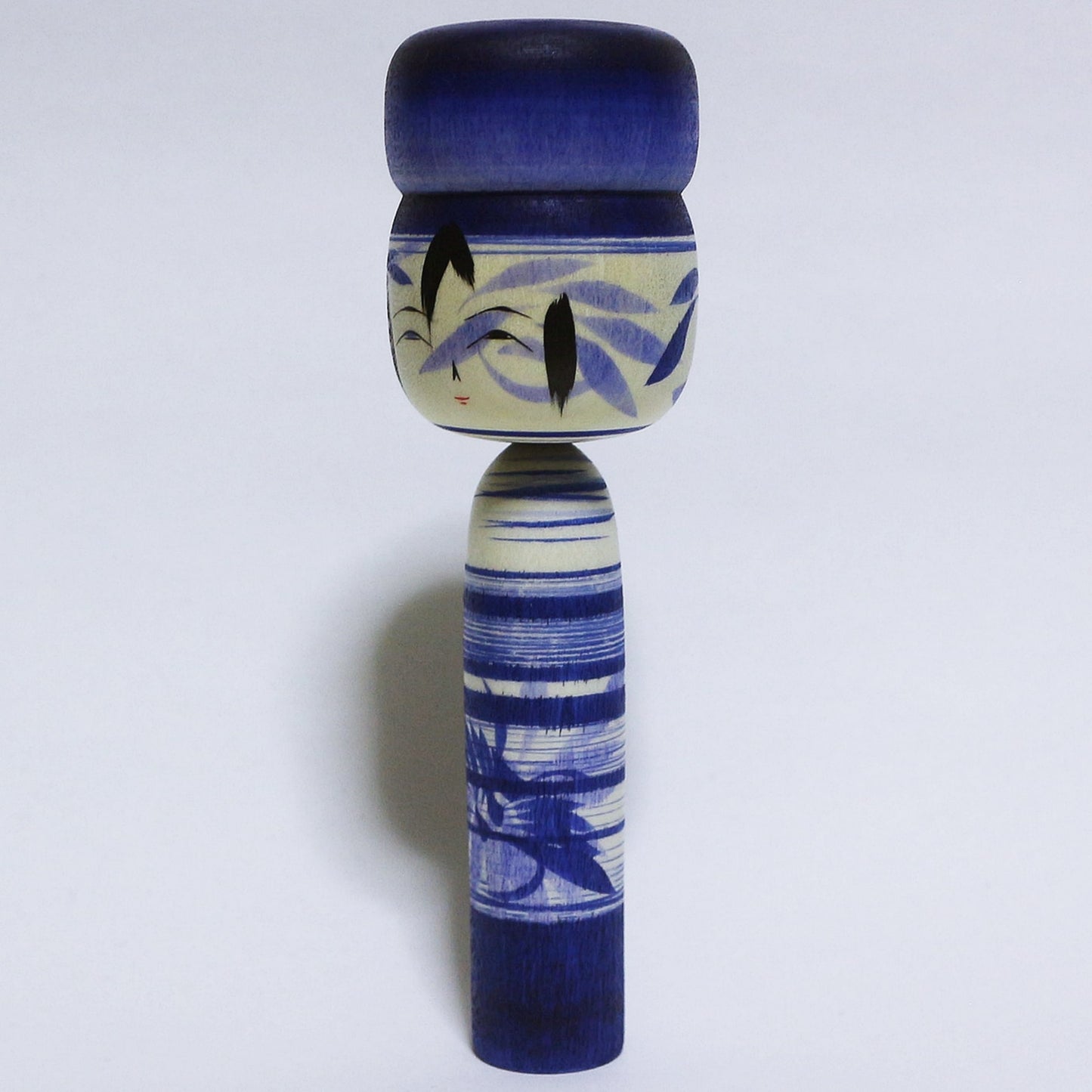 青紫 髷 こけし Blue Purple Bun hair KOKESHI ※311