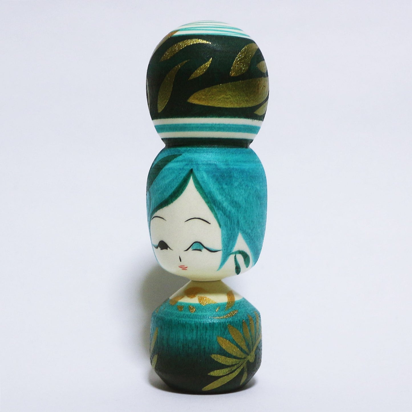 翡翠 おだんごヘア こけし HISUI Bun hair KOKESHI ※313