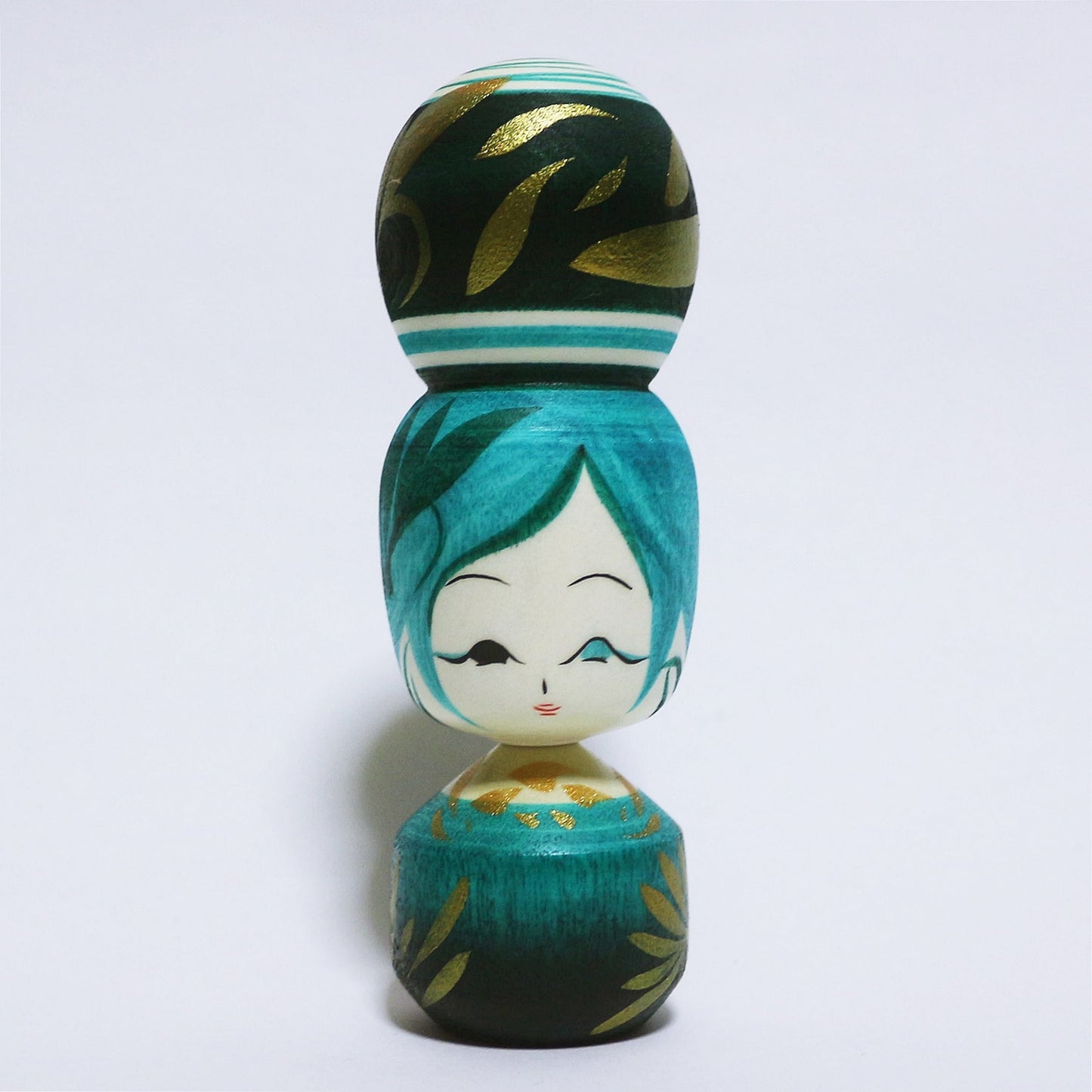 翡翠 おだんごヘア こけし HISUI Bun hair KOKESHI ※313