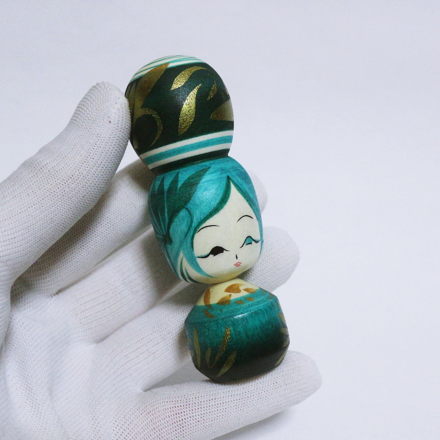 翡翠 おだんごヘア こけし HISUI Bun hair KOKESHI ※313