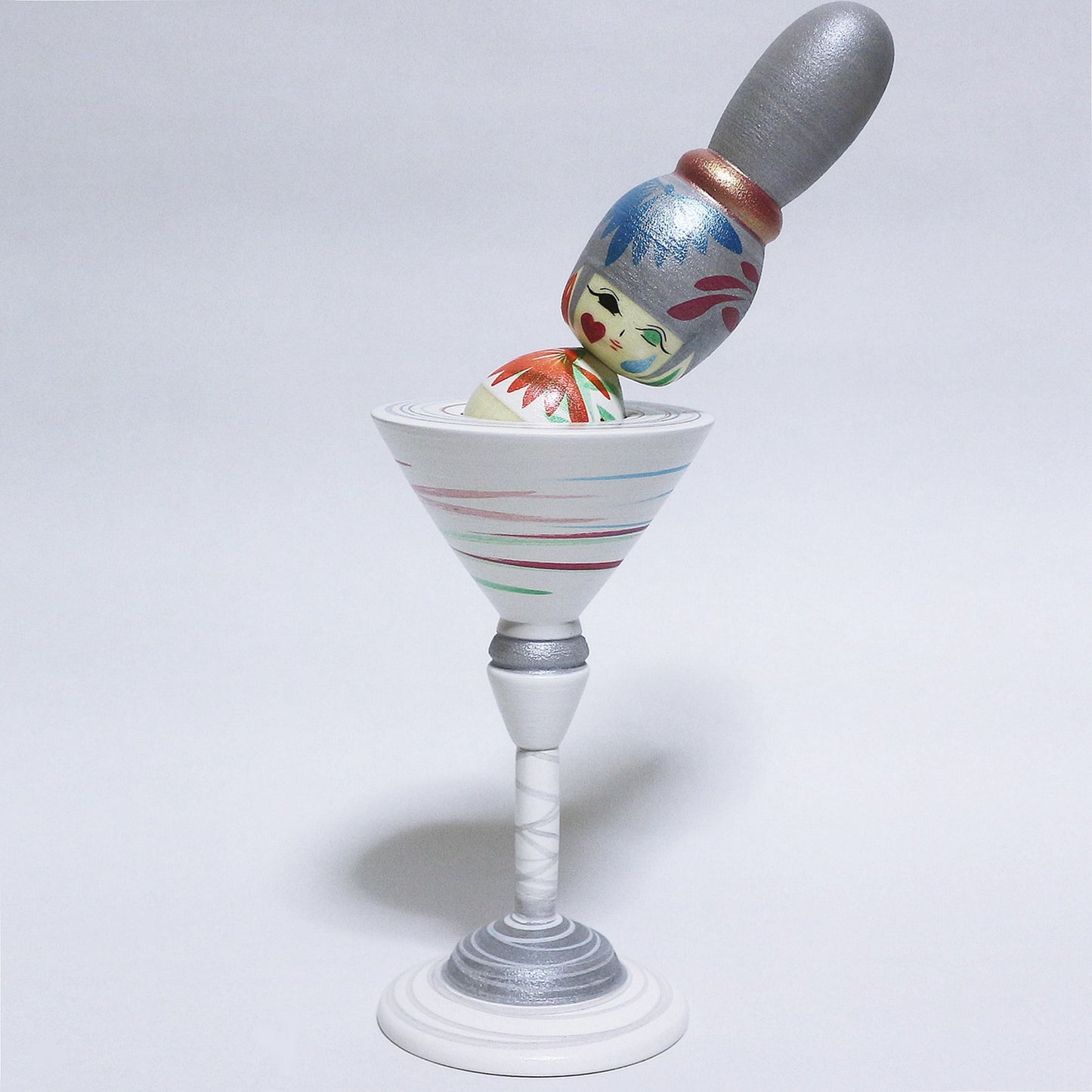 Pastel Color Mix Cocktail Glass KOKESHI #314