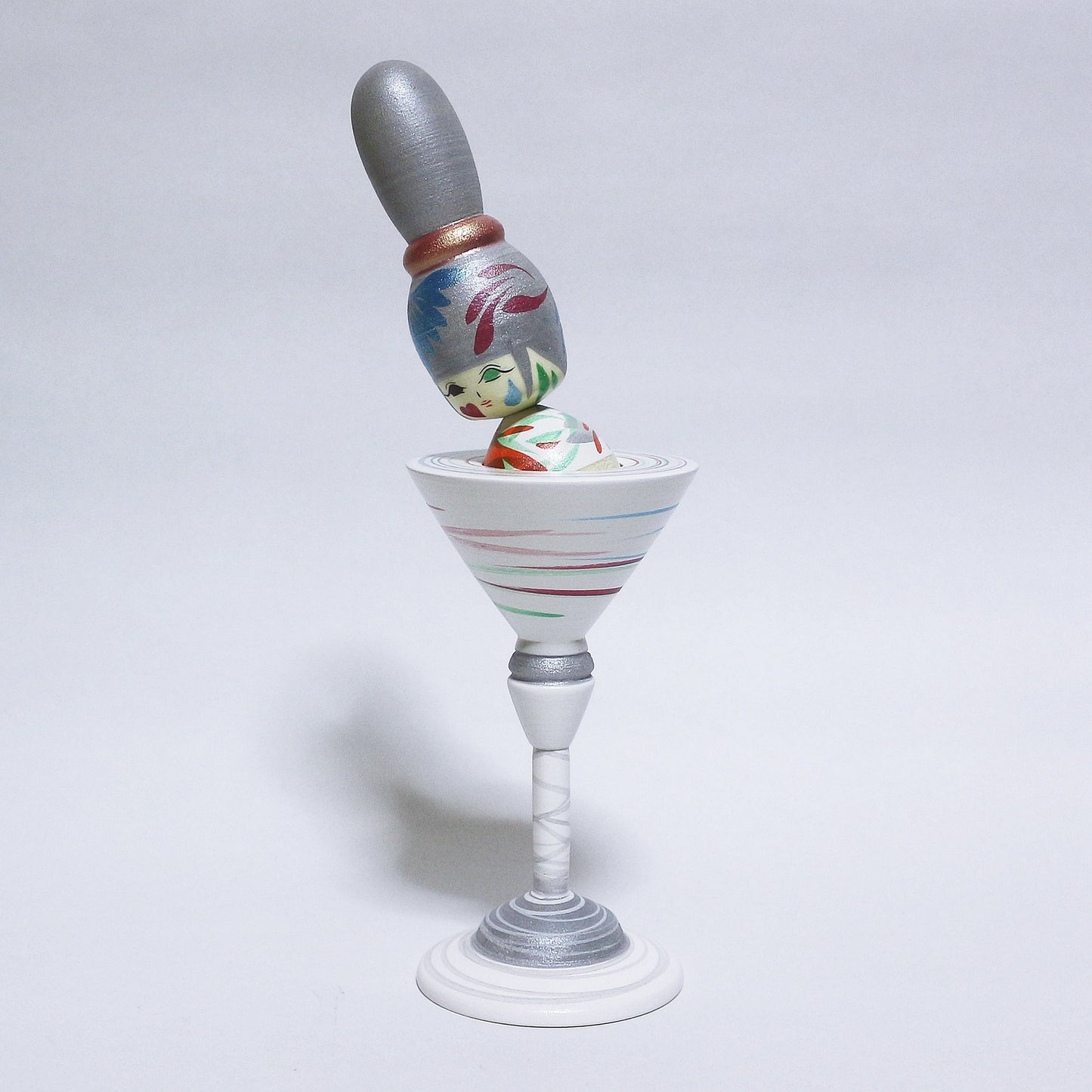 Pastel Color Mix Cocktail Glass KOKESHI #314