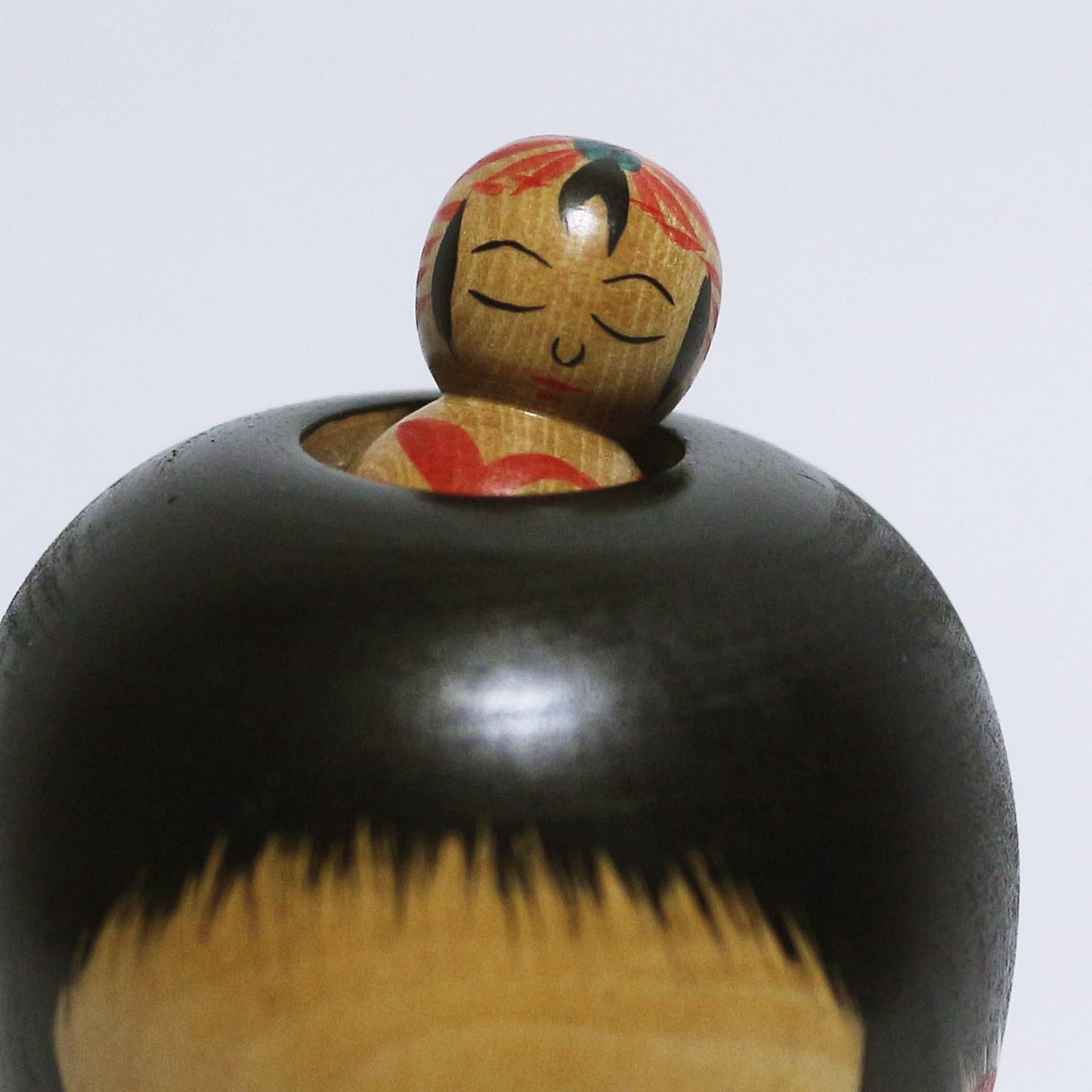 本人型 達磨 玉入れ こけし Noboru Wagatsuma Type DARUMA TAMA-IRE KOKESHI #332