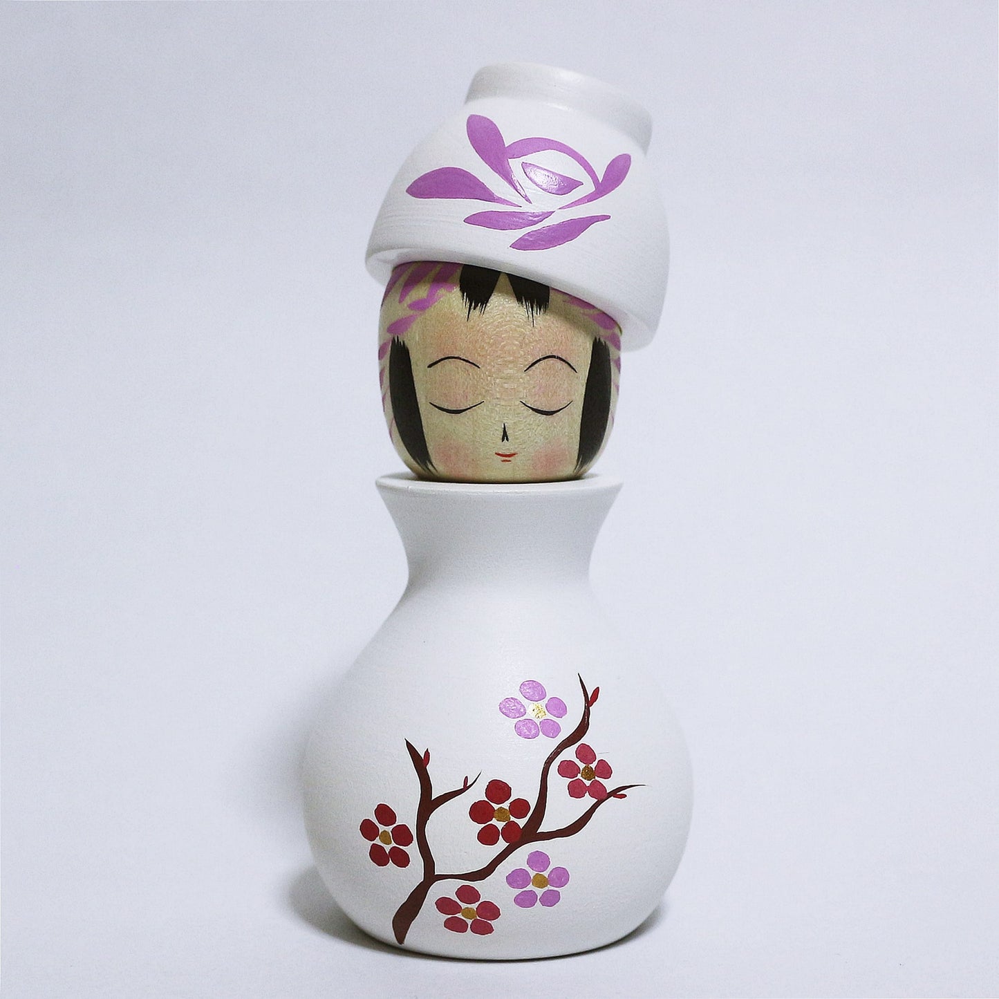 お花見 日本酒 とっくり こけし OHANAMI Japanese SAKE TOKKURI KOKESHI #334