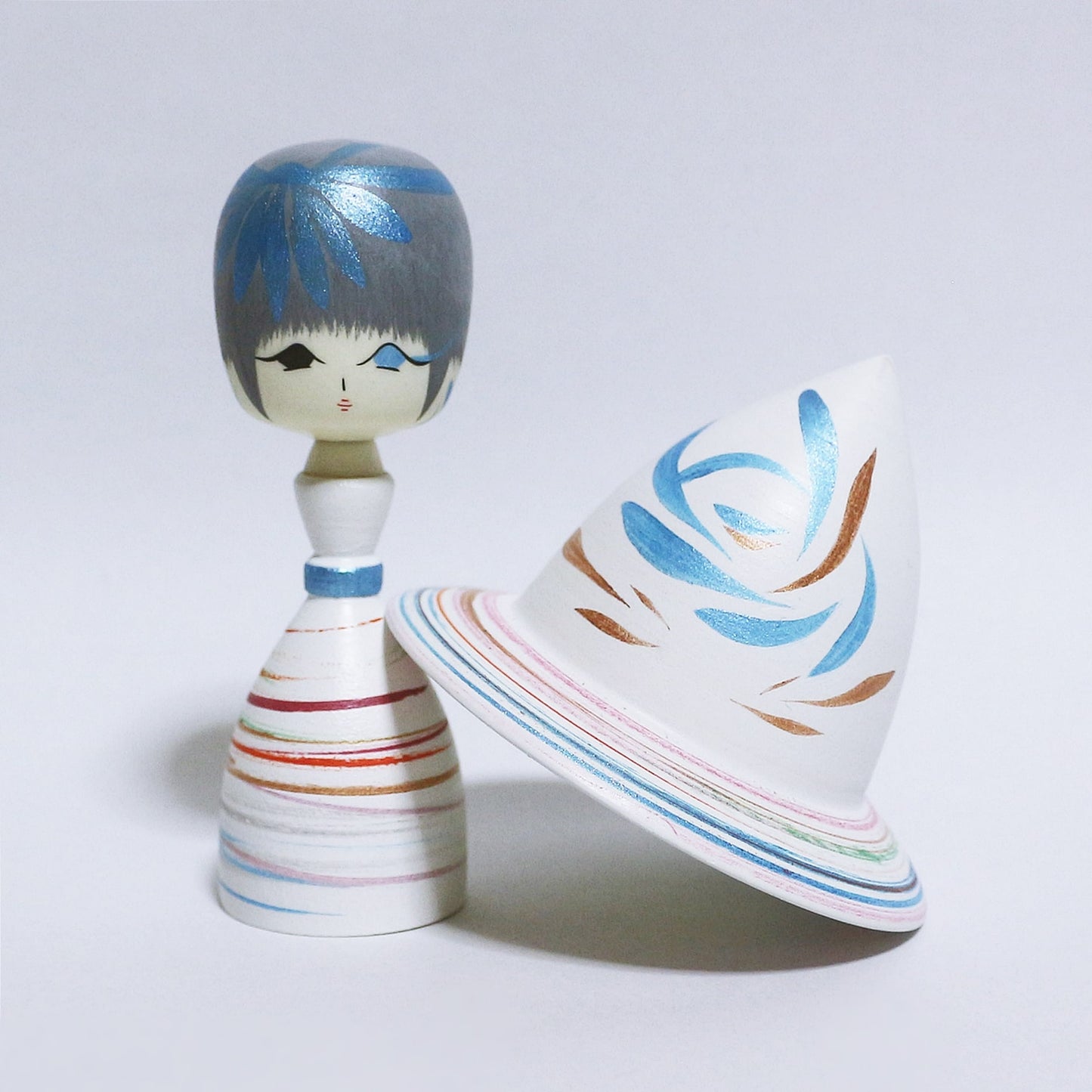Colorful Hat KOKESHI #345