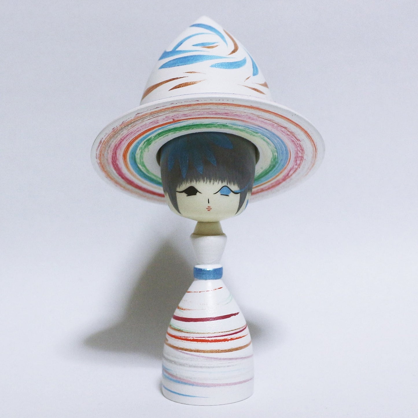 Colorful Hat KOKESHI #345