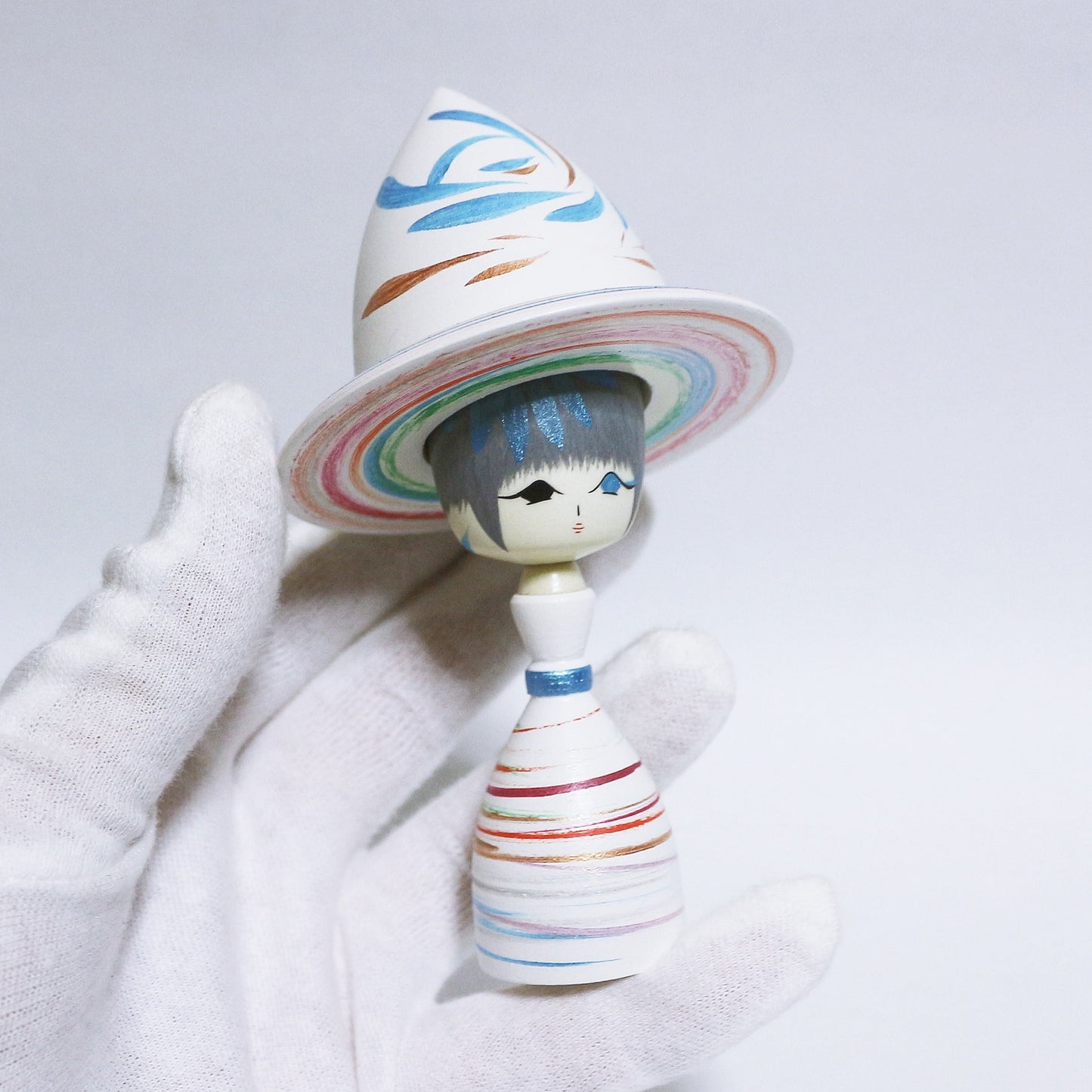 Colorful Hat KOKESHI #345