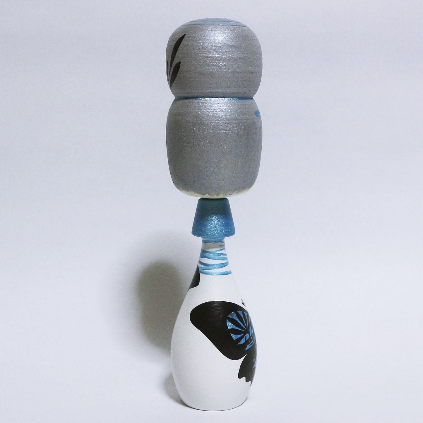 Sky Blue Butterfly AGEHA Bun Hair KOKESHI #347