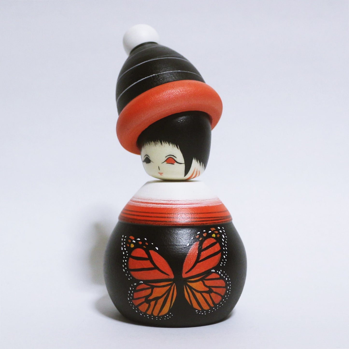 Orange オオカバマダラ Monarch Butterfly Hat EJIKO #349