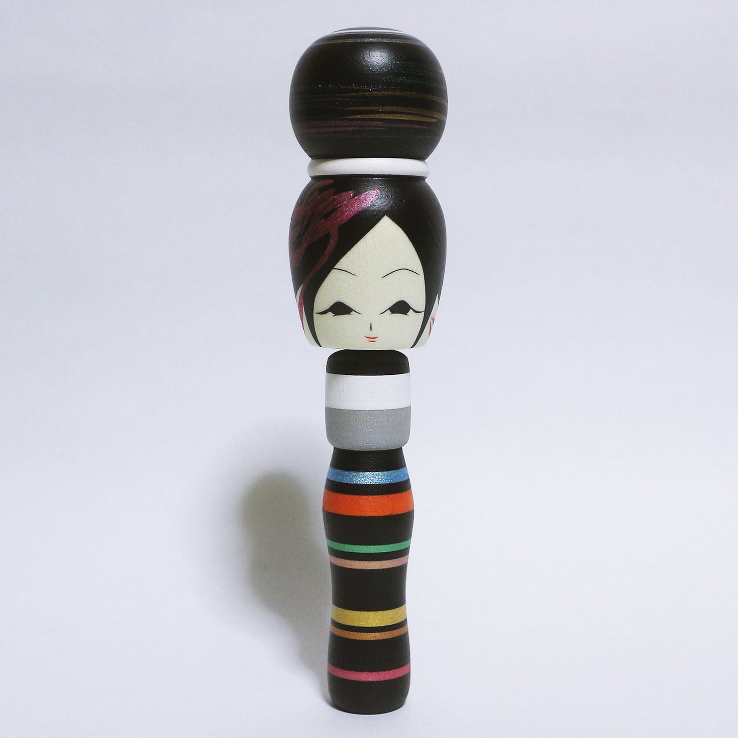 Colorful Stripe KOKESHI #350