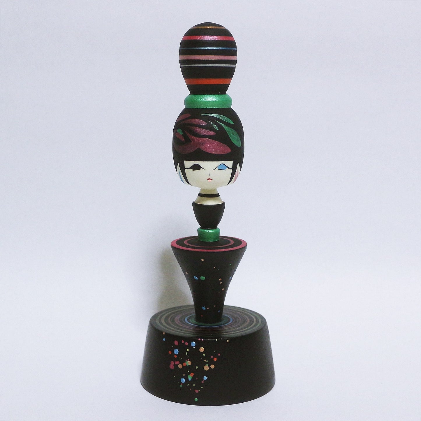 Colorful Bun Hair KOKESHI #353