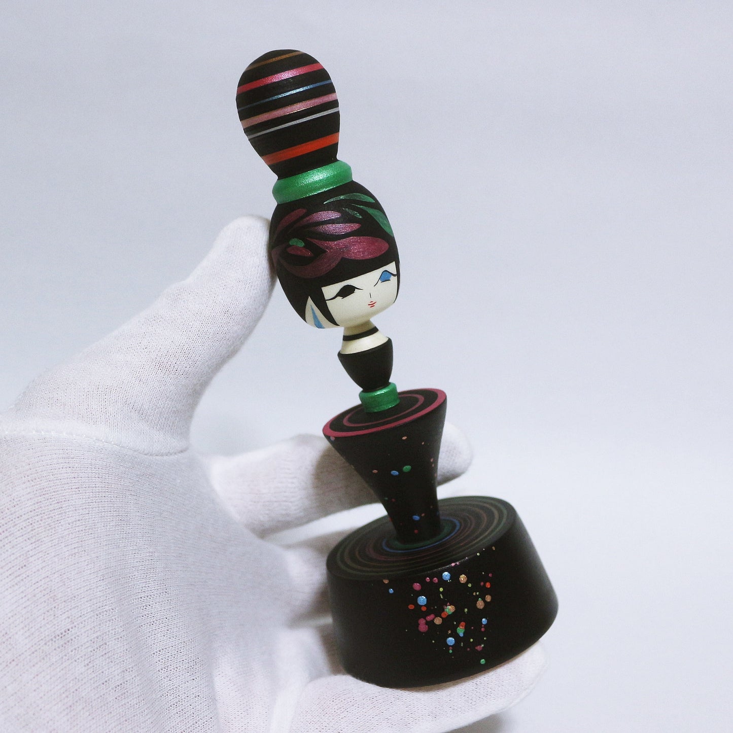 Colorful Bun Hair KOKESHI #353