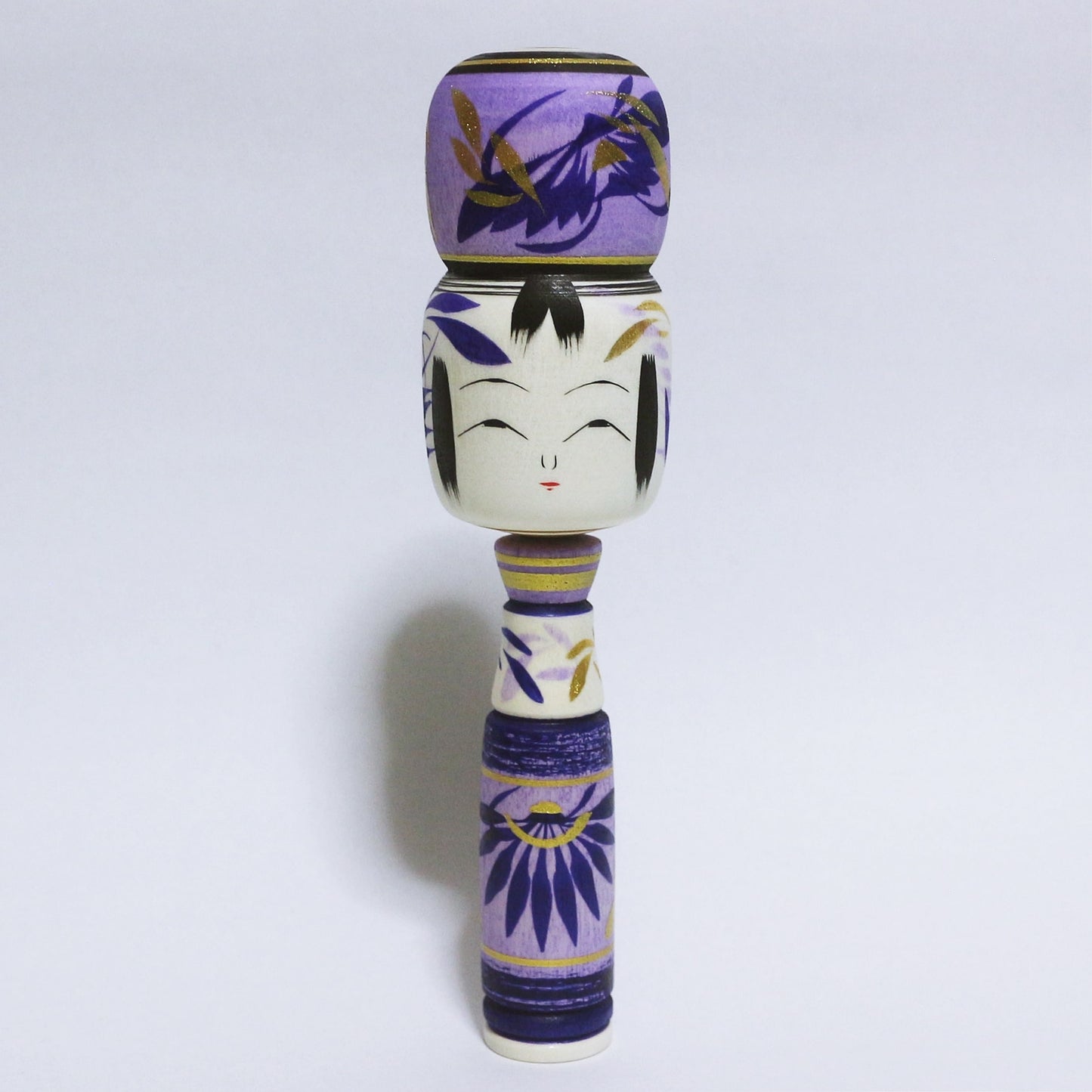 紫 髷 Purple Bun Hair KOKESHI #355