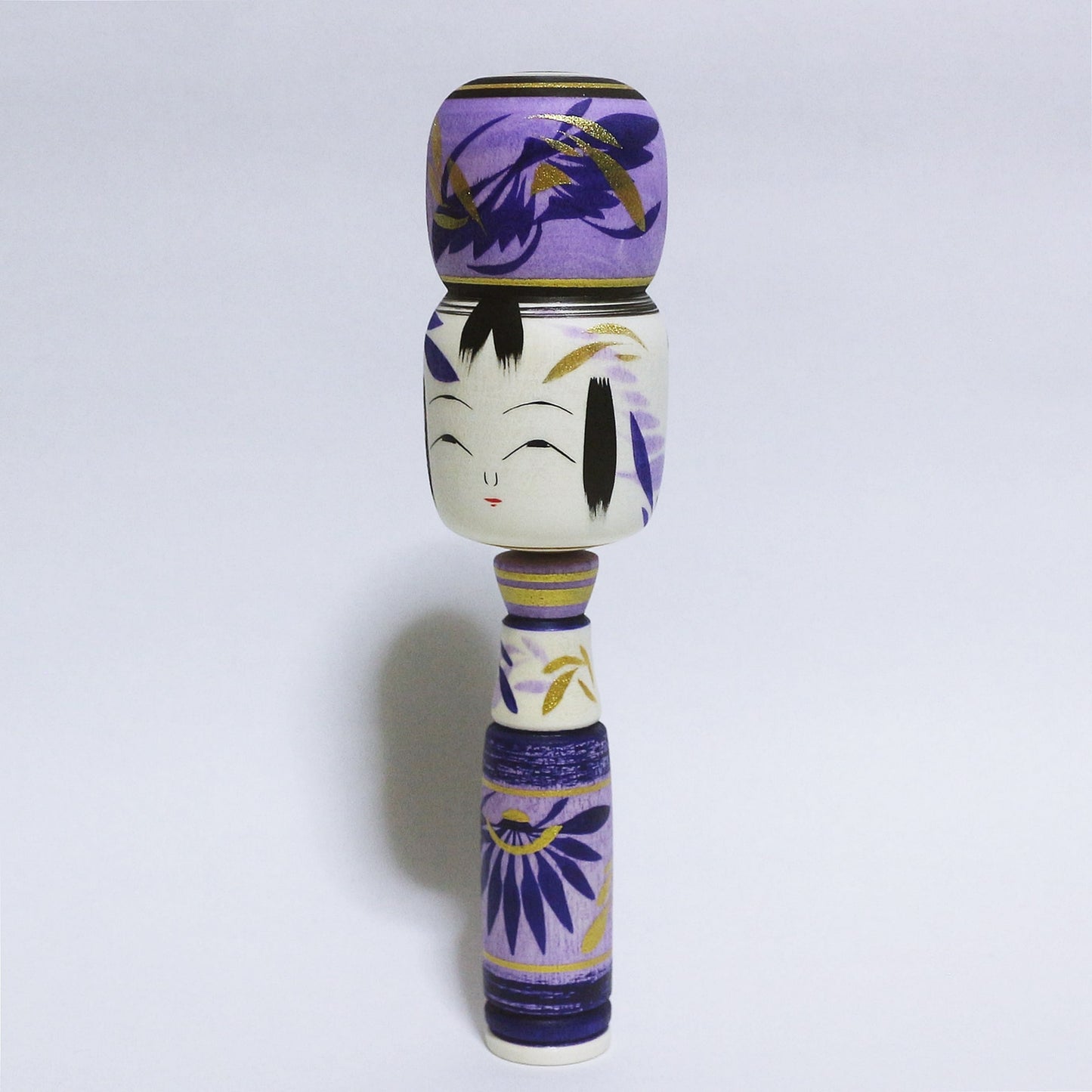 紫 髷 Purple Bun Hair KOKESHI #355