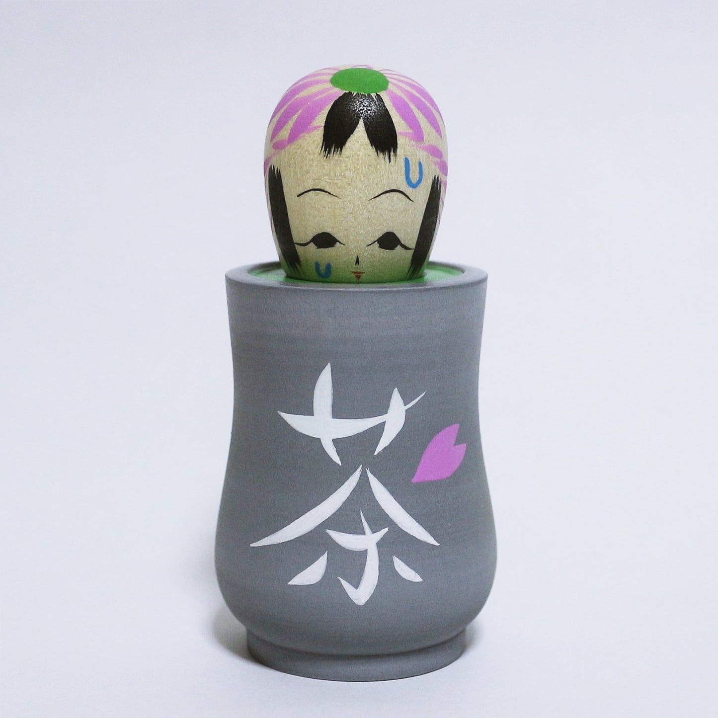 お花見 湯呑 こけし OHANAMI YUNOMI KOKESHI #336