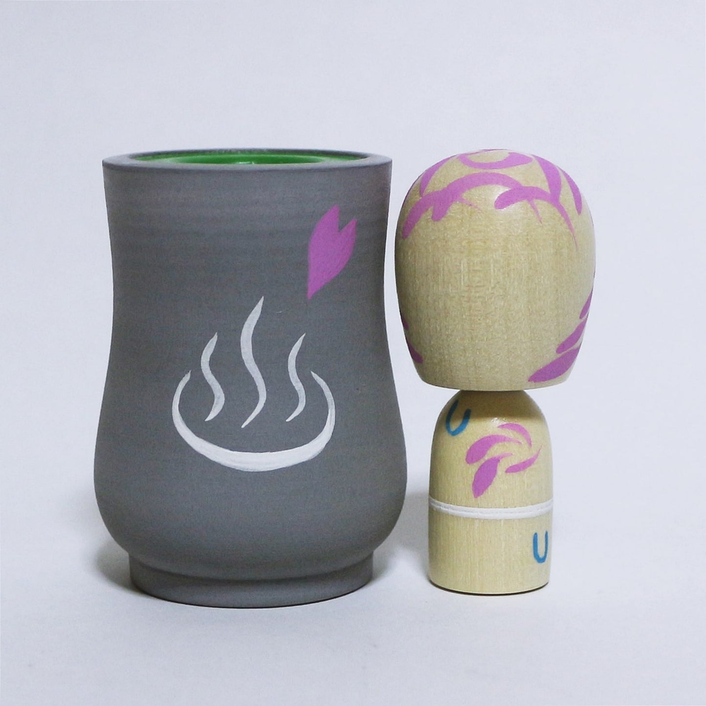 お花見 湯呑 こけし OHANAMI YUNOMI KOKESHI #336