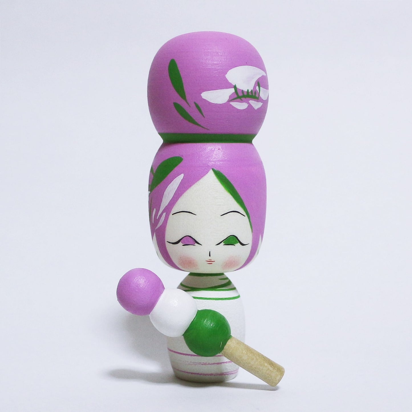 お花見 三色団子 こけし OHANAMI Three Colored DANGO KOKESHI #337