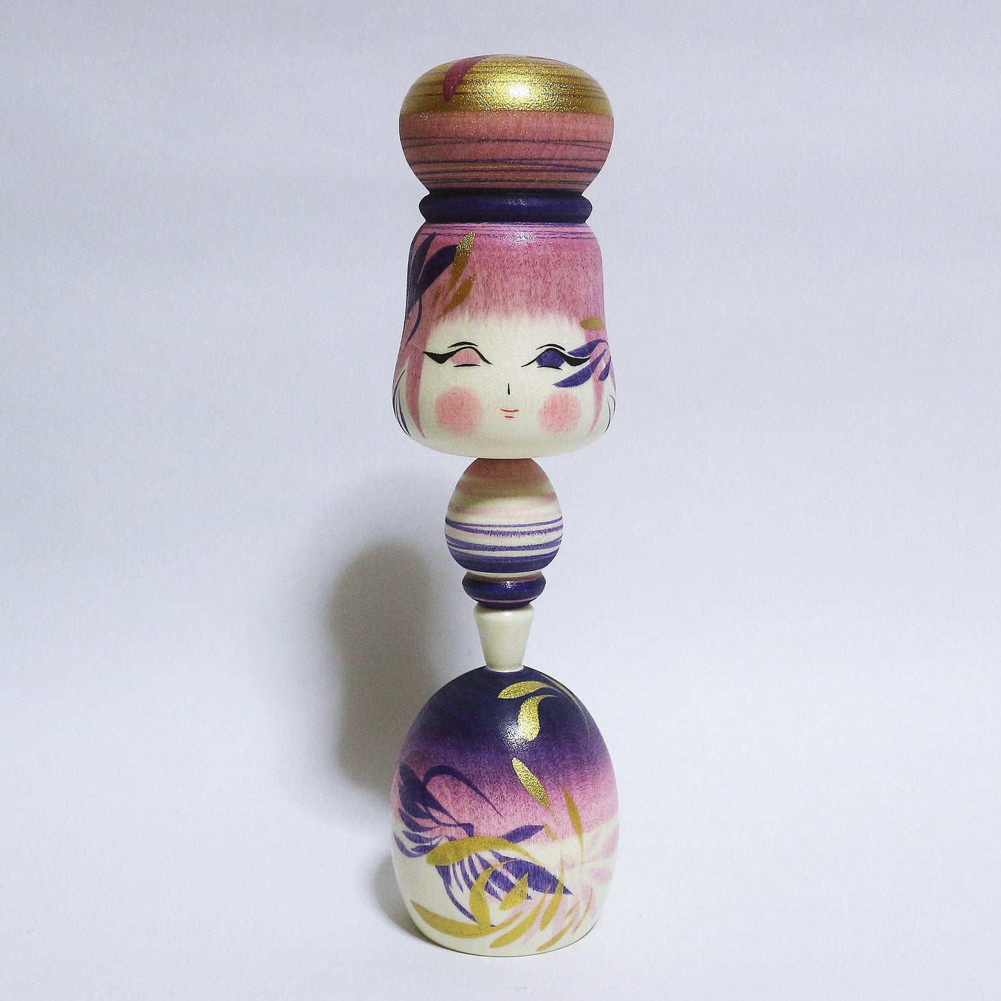 菖蒲(アヤメ&ショウブ) Iris & Calamus Bun Hair KOKESHI #359