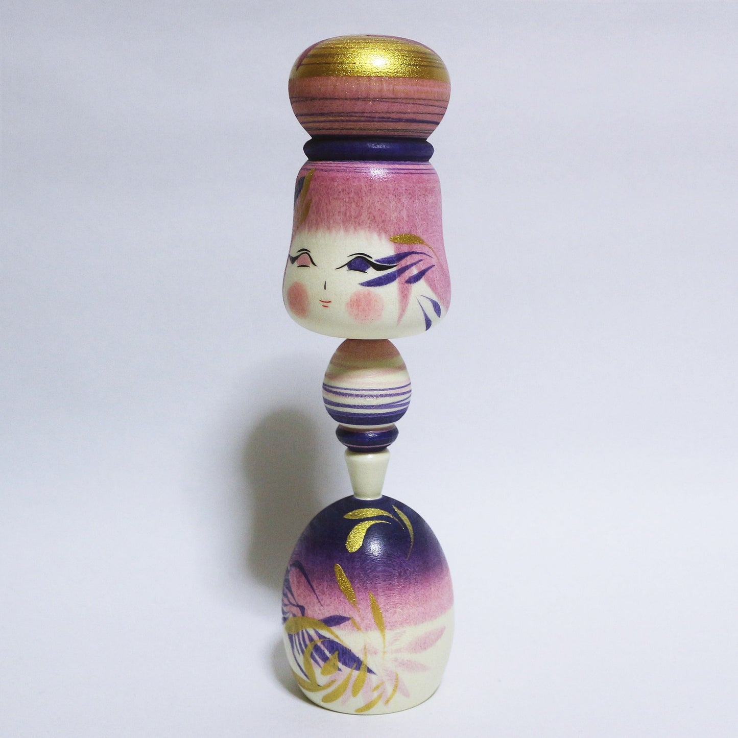 菖蒲(アヤメ&ショウブ) Iris & Calamus Bun Hair KOKESHI #359