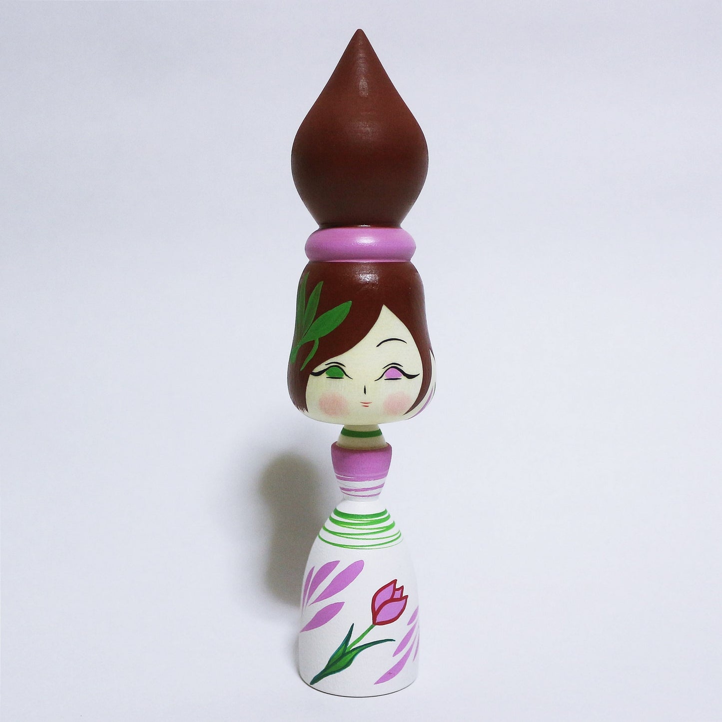 春 チューリップ こけし Spring Tulip KOKESHI #340