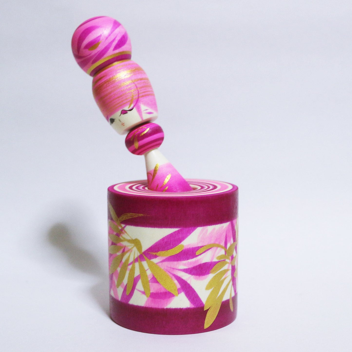 赤紫 玉入れこけし Red-Purple TAMA-IRE KOKESHI #363