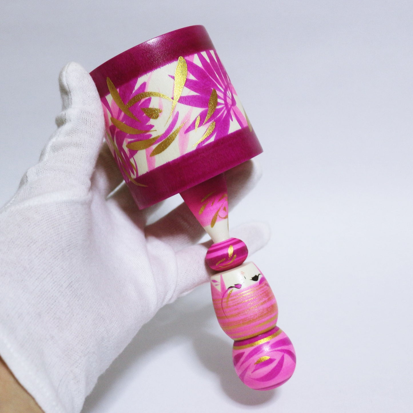 赤紫 玉入れこけし Red-Purple TAMA-IRE KOKESHI #363