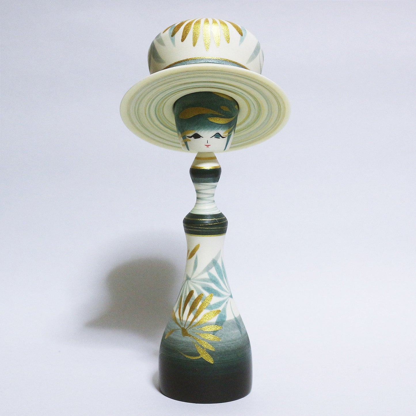 灰青 帽子 Grayish Blue Hat KOKESHI #364