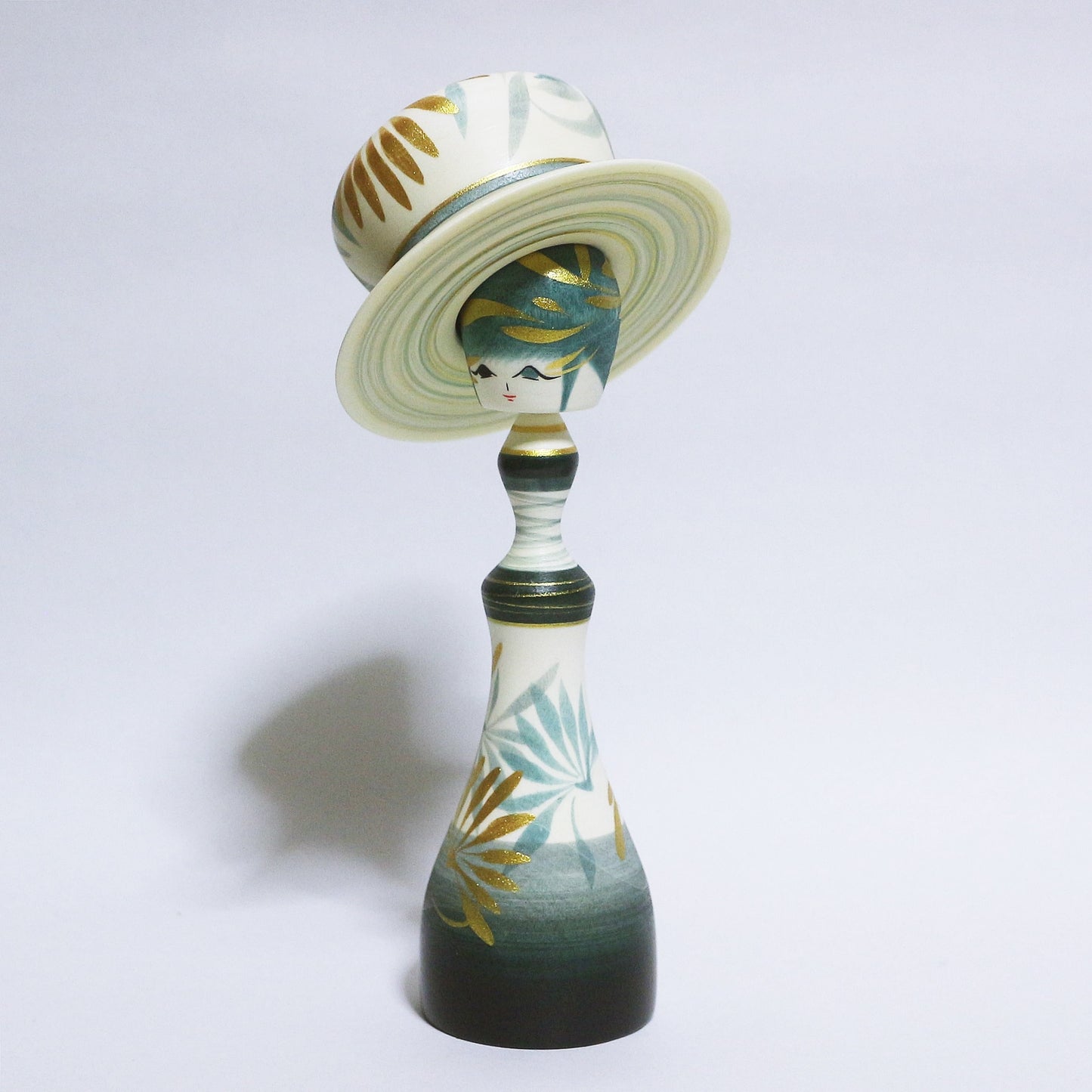 灰青 帽子 Grayish Blue Hat KOKESHI #364