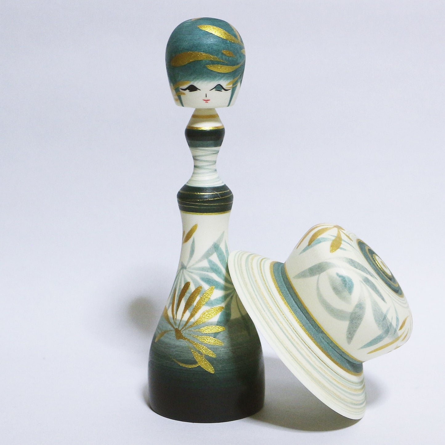 灰青 帽子 Grayish Blue Hat KOKESHI #364