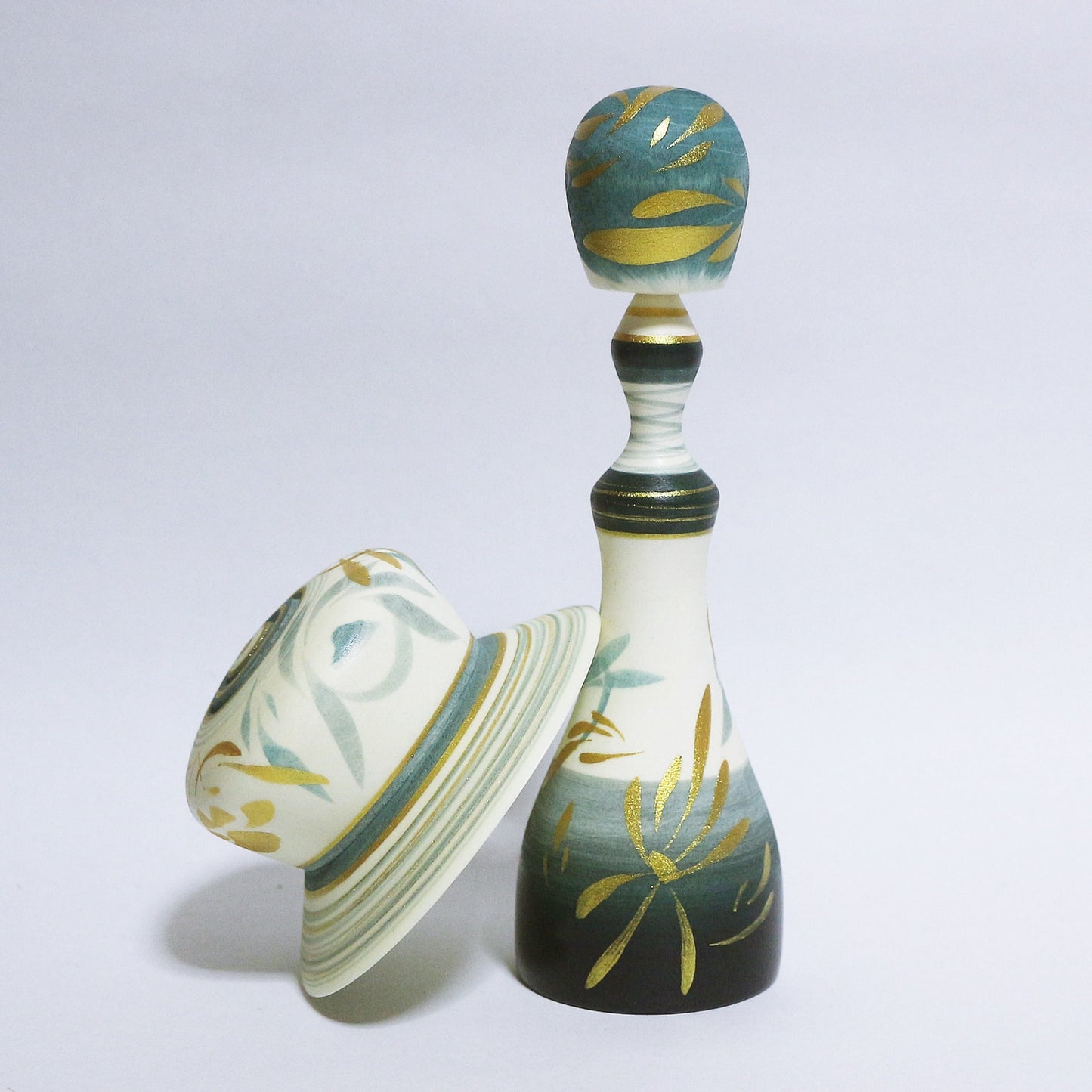 灰青 帽子 Grayish Blue Hat KOKESHI #364