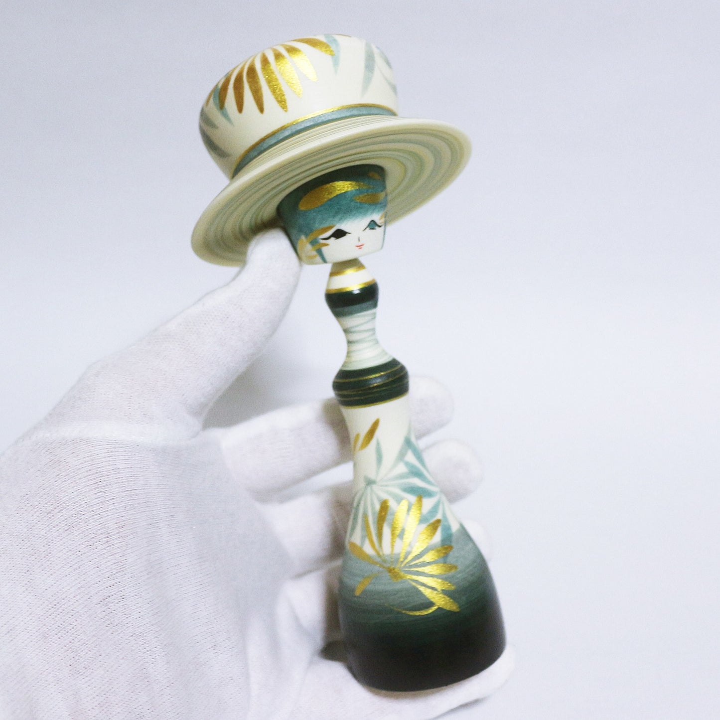 灰青 帽子 Grayish Blue Hat KOKESHI #364